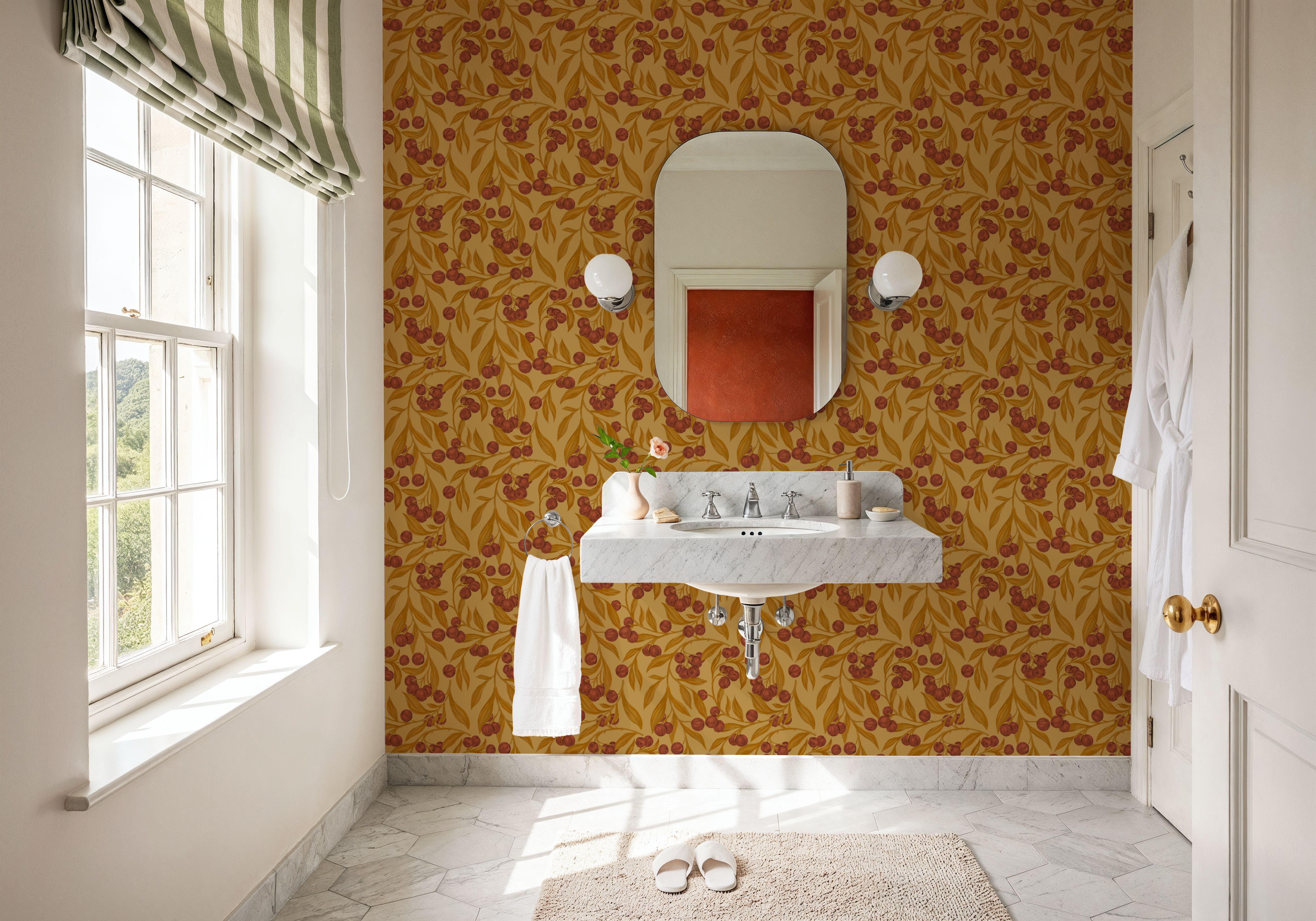 Autumn Berries, Rustic, Wallpaper