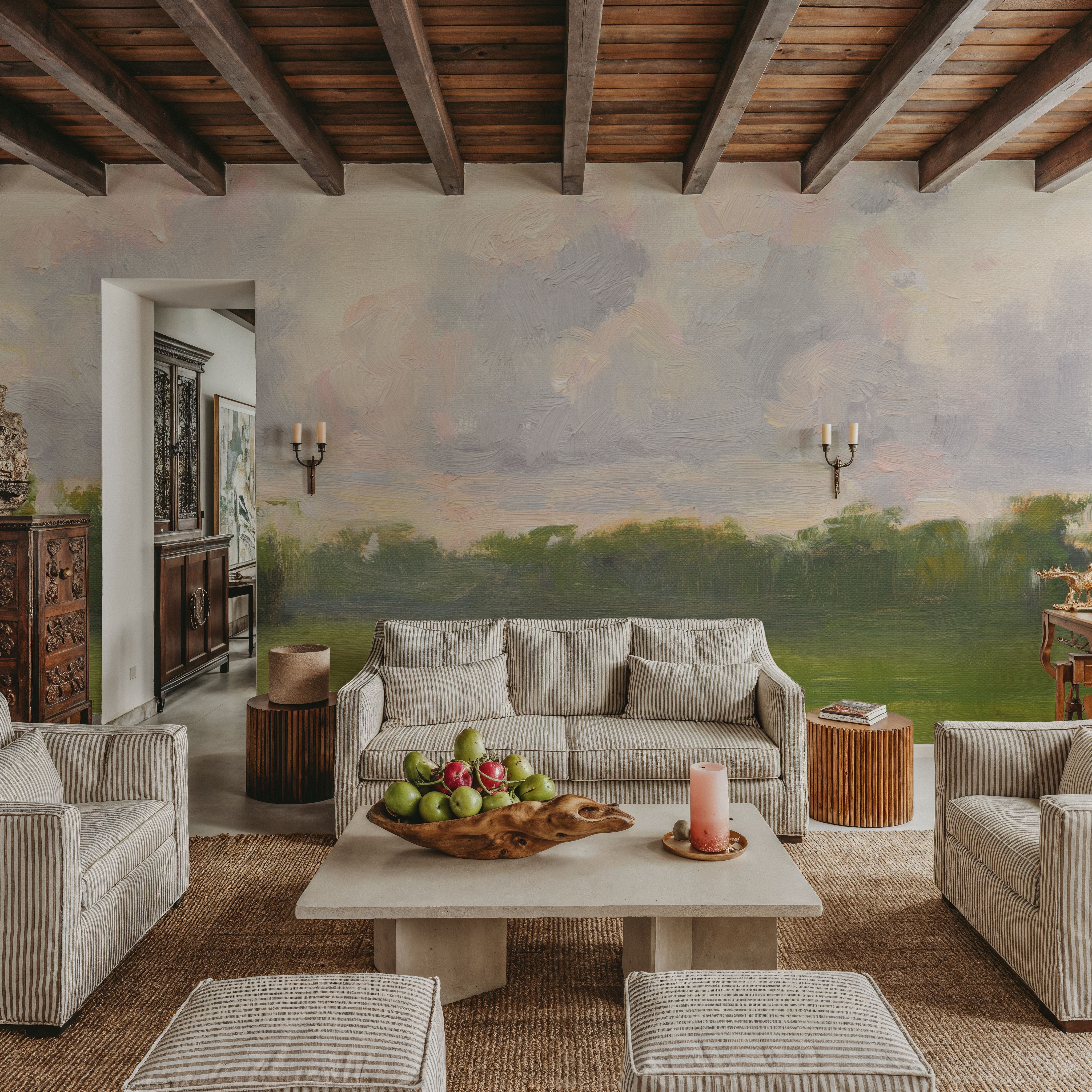 Pastel Clouds Over the Water