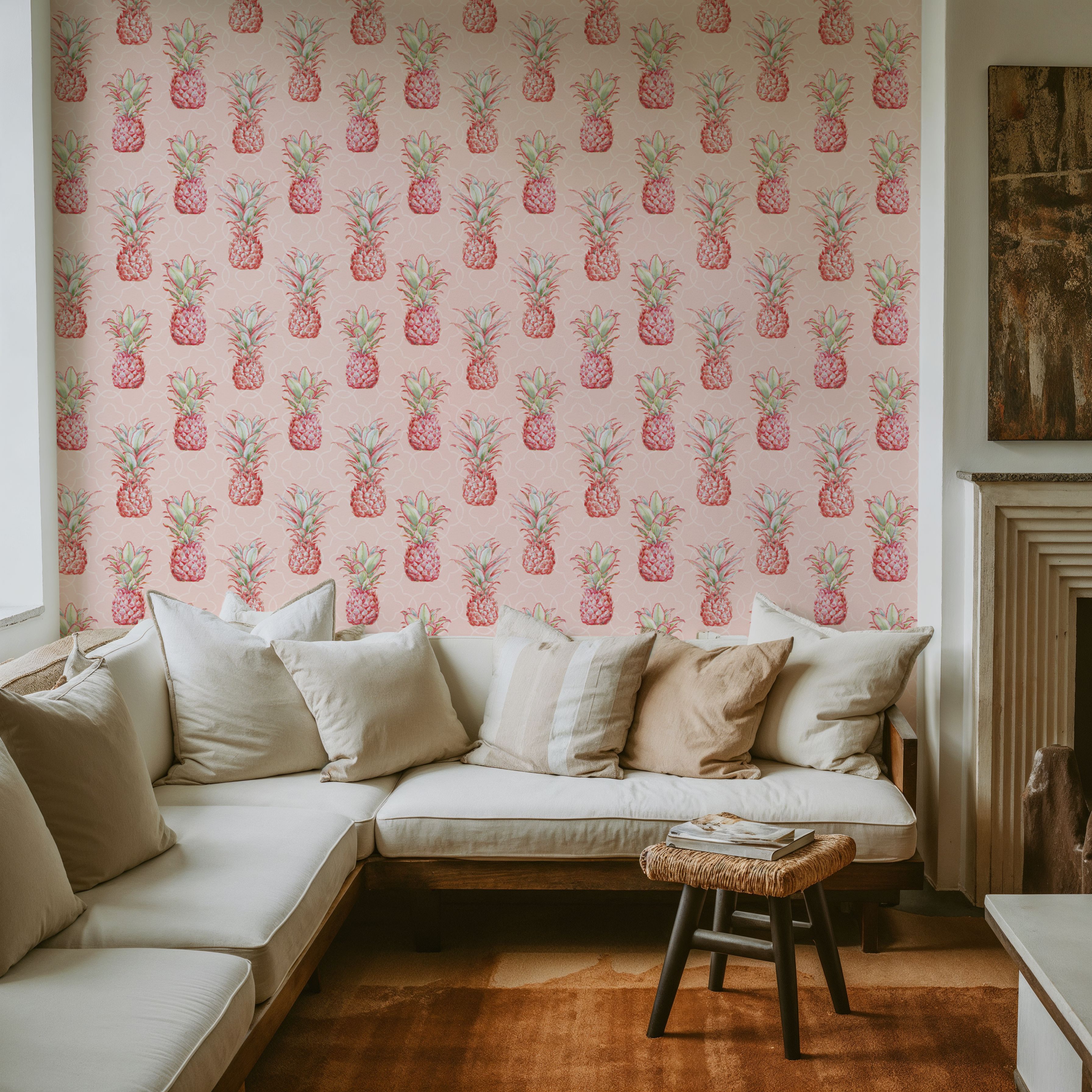 Pineapple Goals Pink, Wallpaper