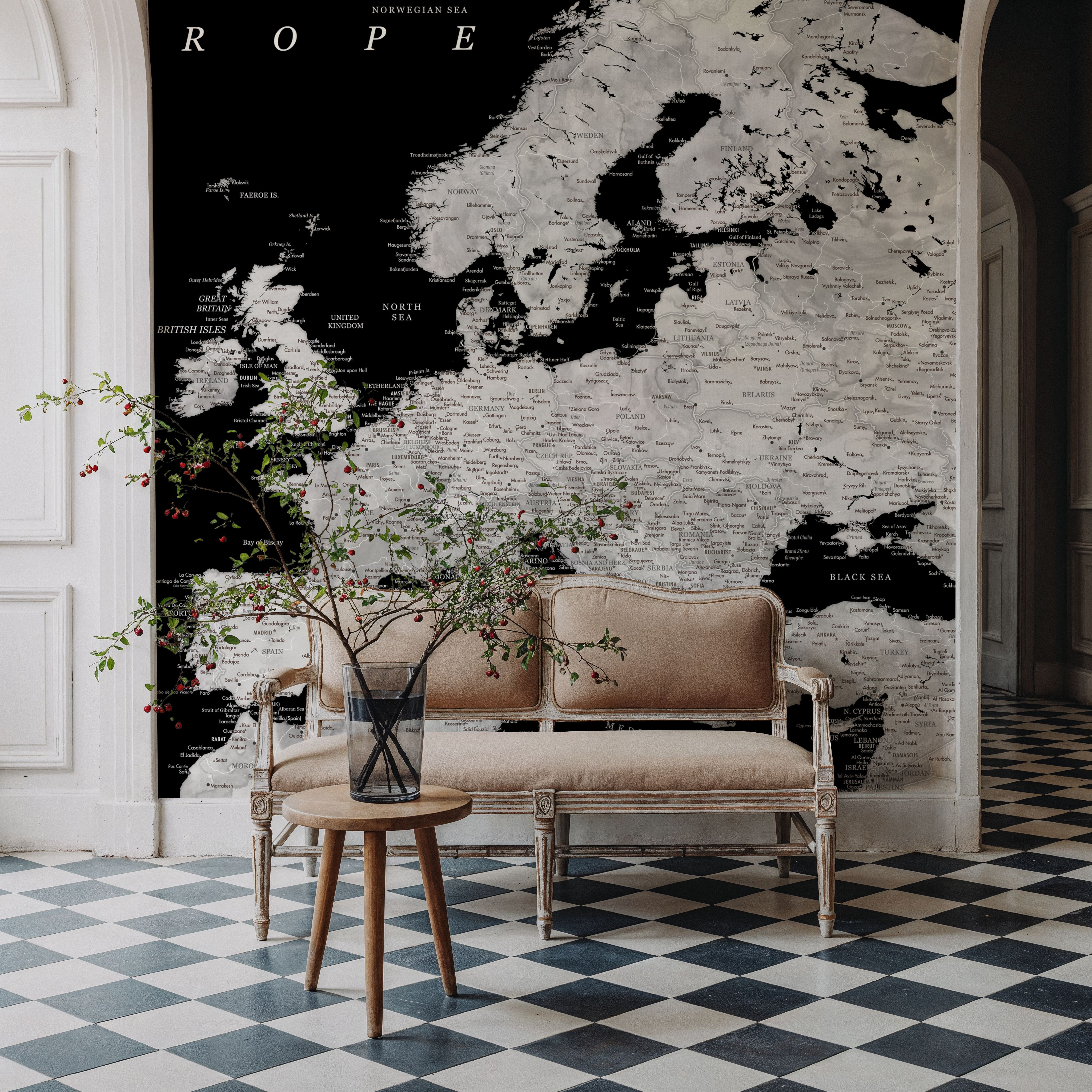 Europe Map Detailed - Eban