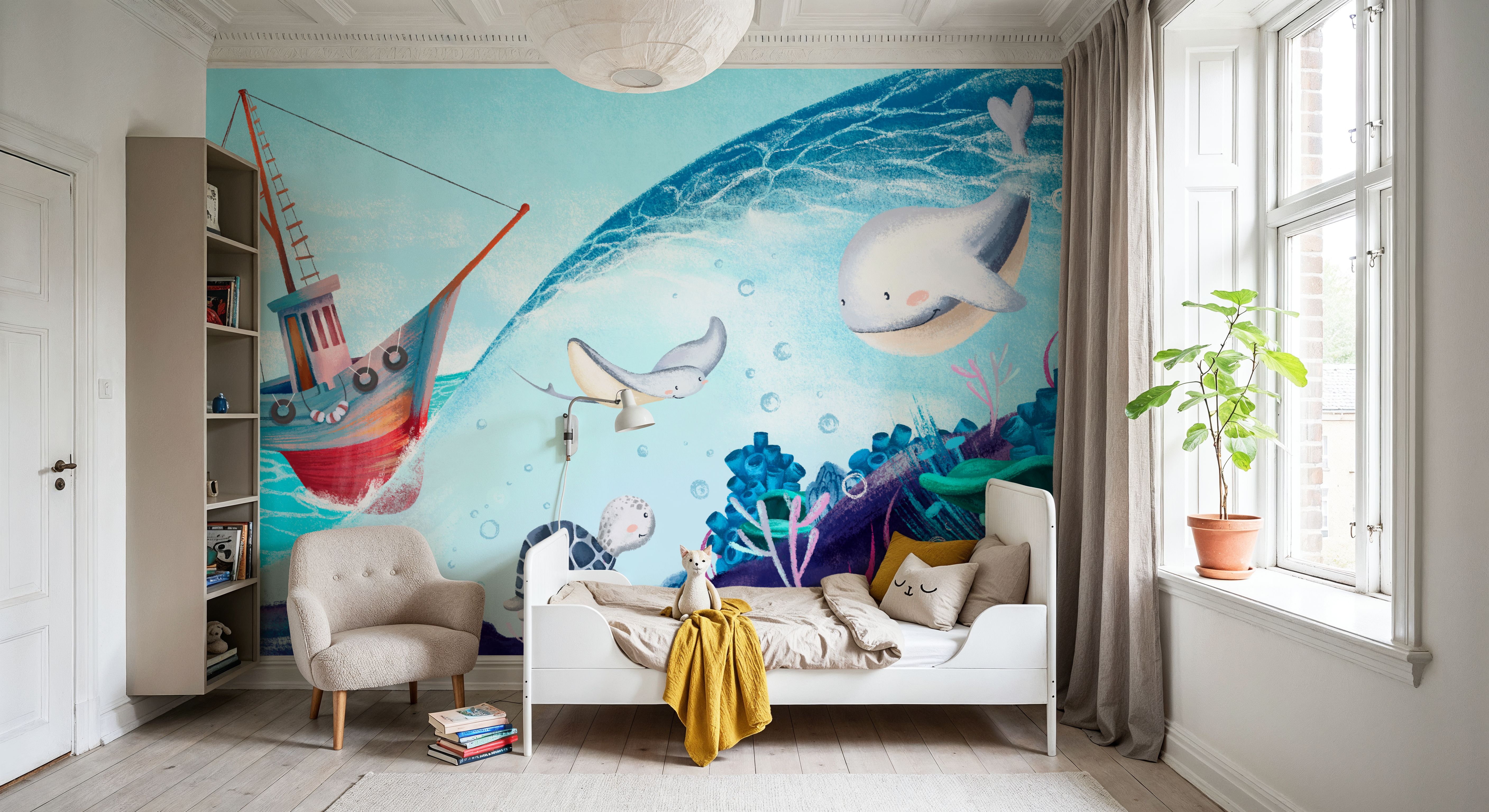 Turtle Bay Friends, Wallpaper