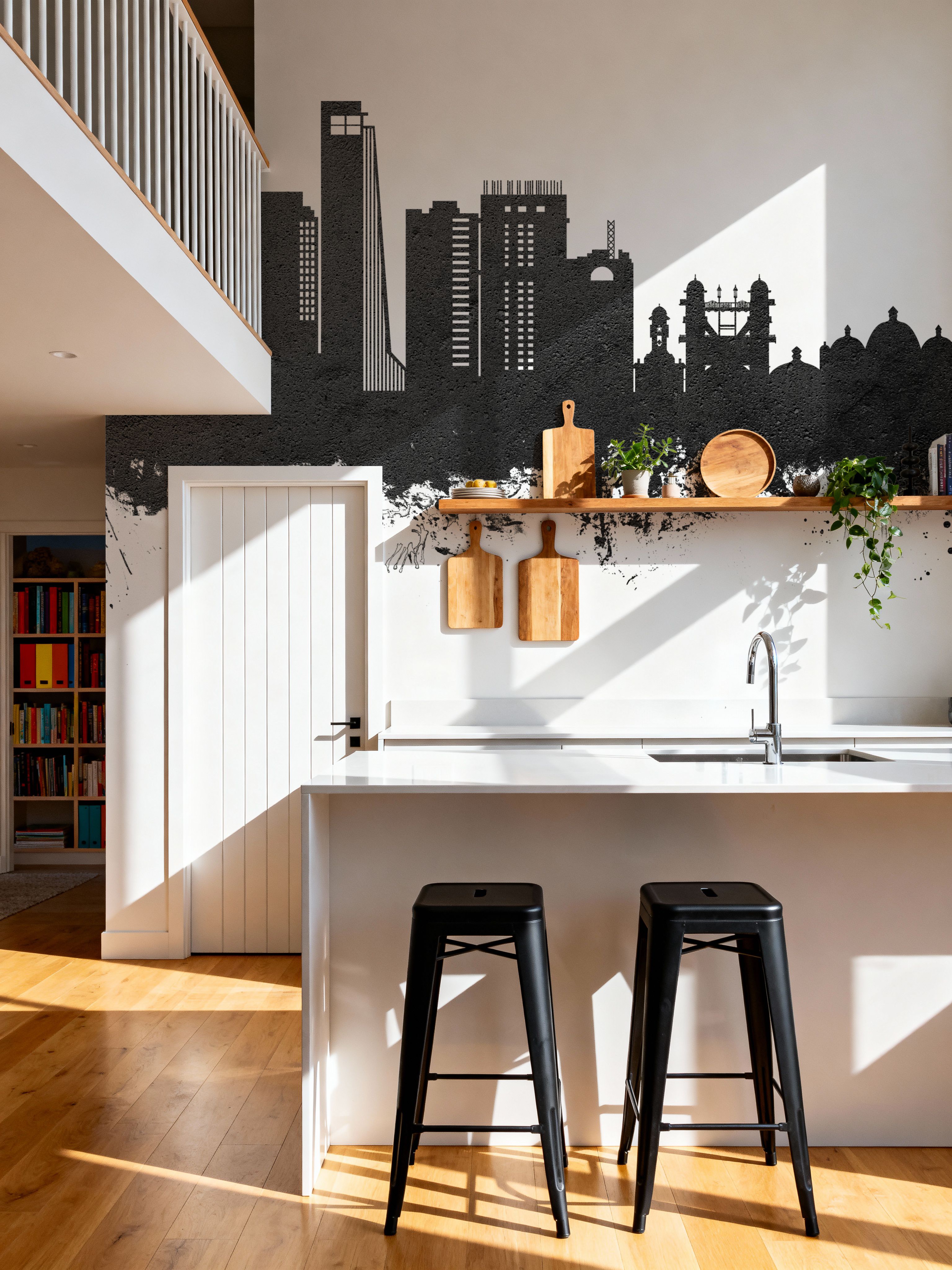 Chattogram Bangladesh Skyline Black & White