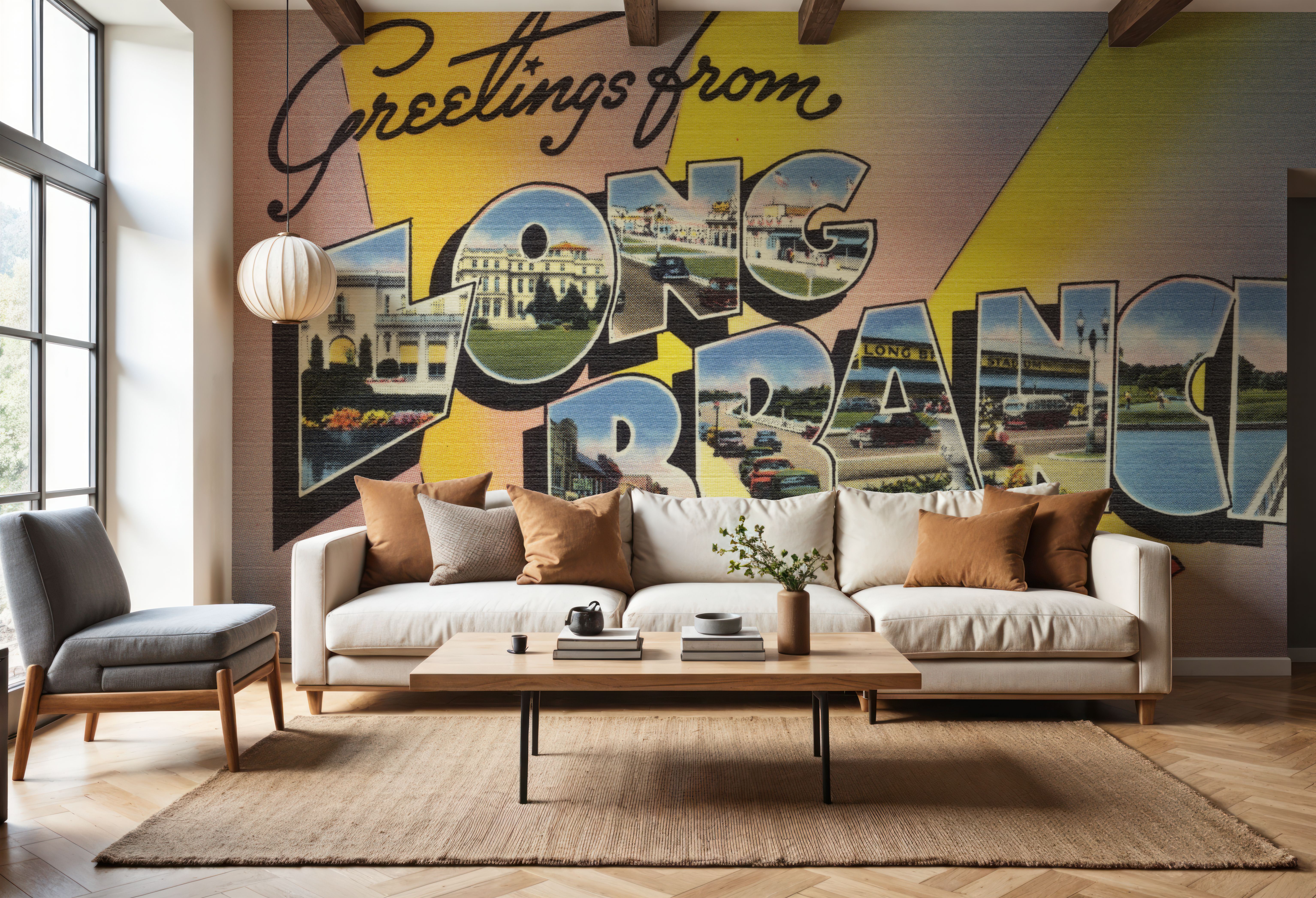 Greetings from Long Branch - Screenprint Postcard