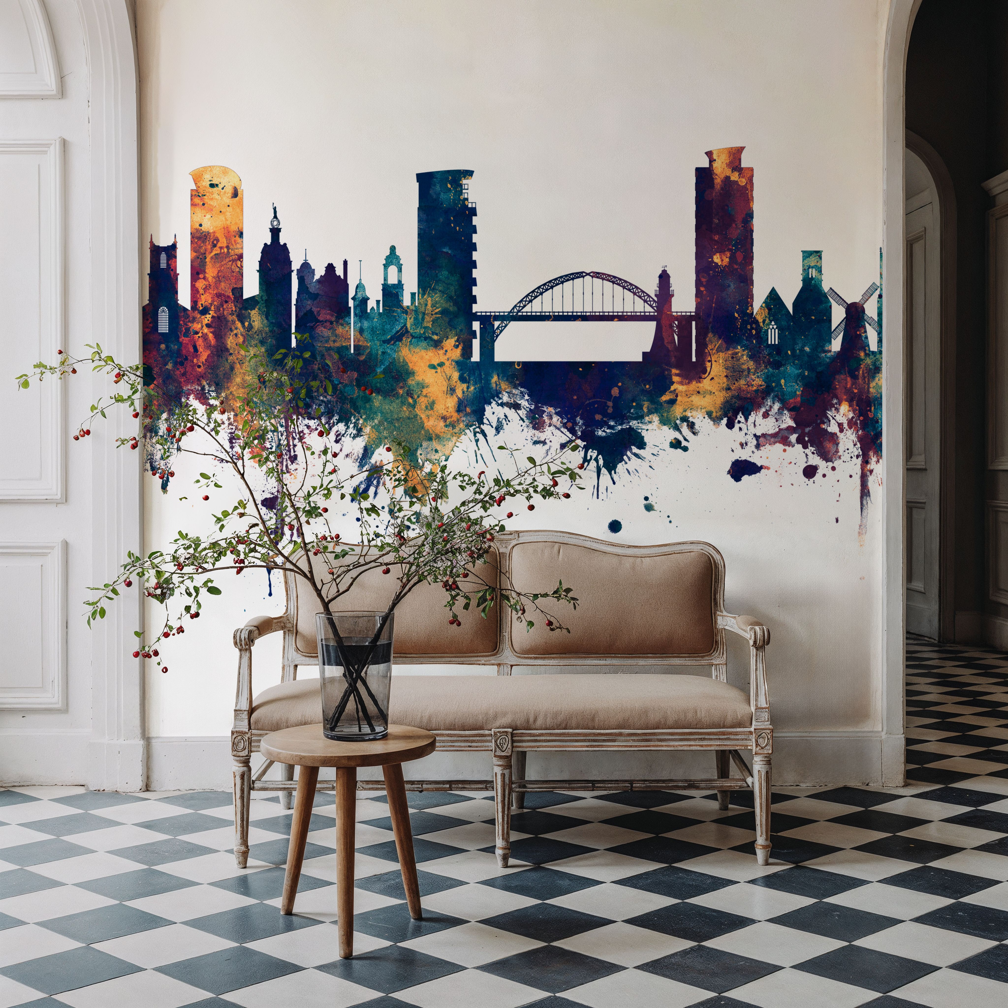 Sunderland England Skyline Blue & Bronze