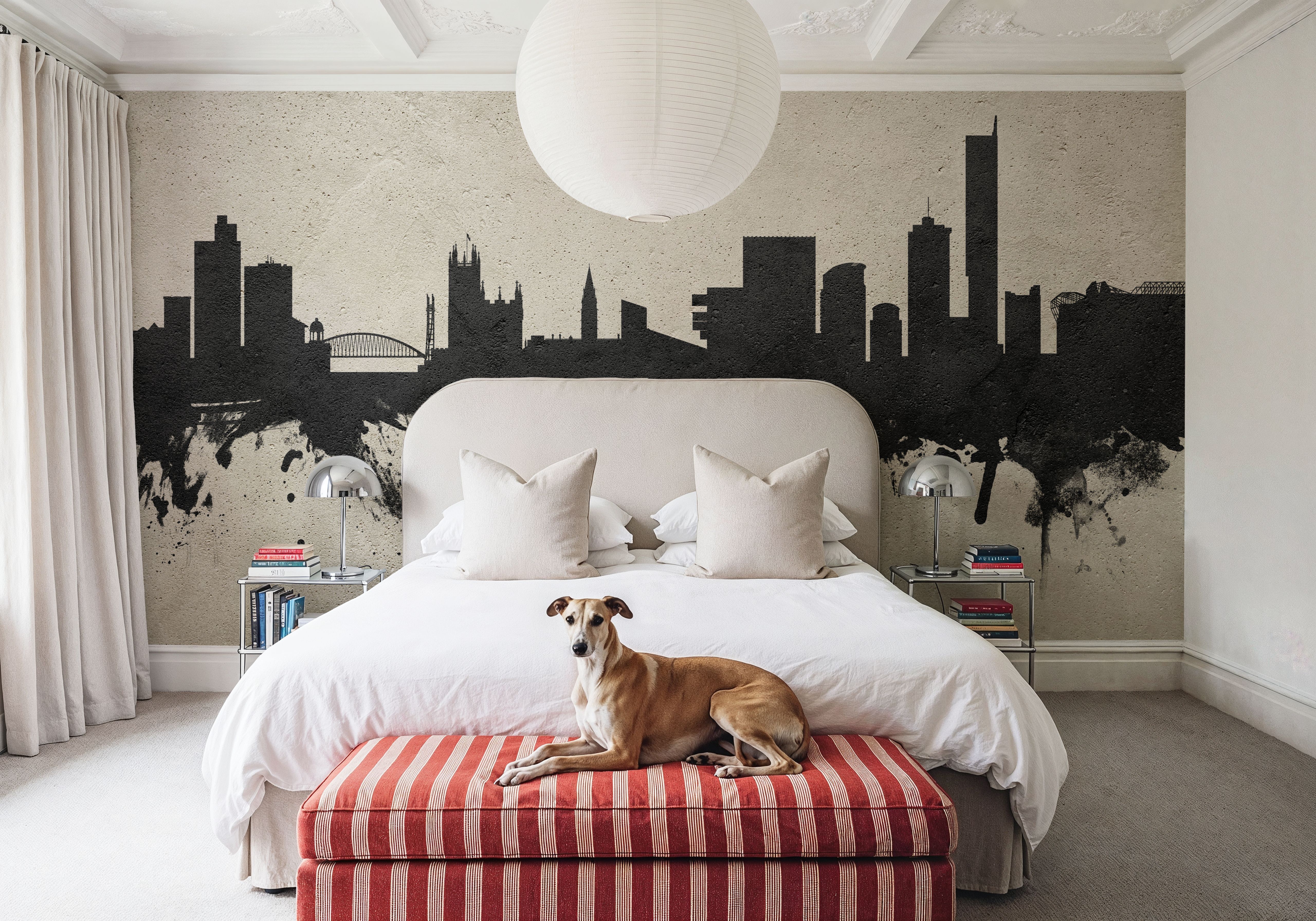 Manchester England Skyline Concrete, Wallpaper