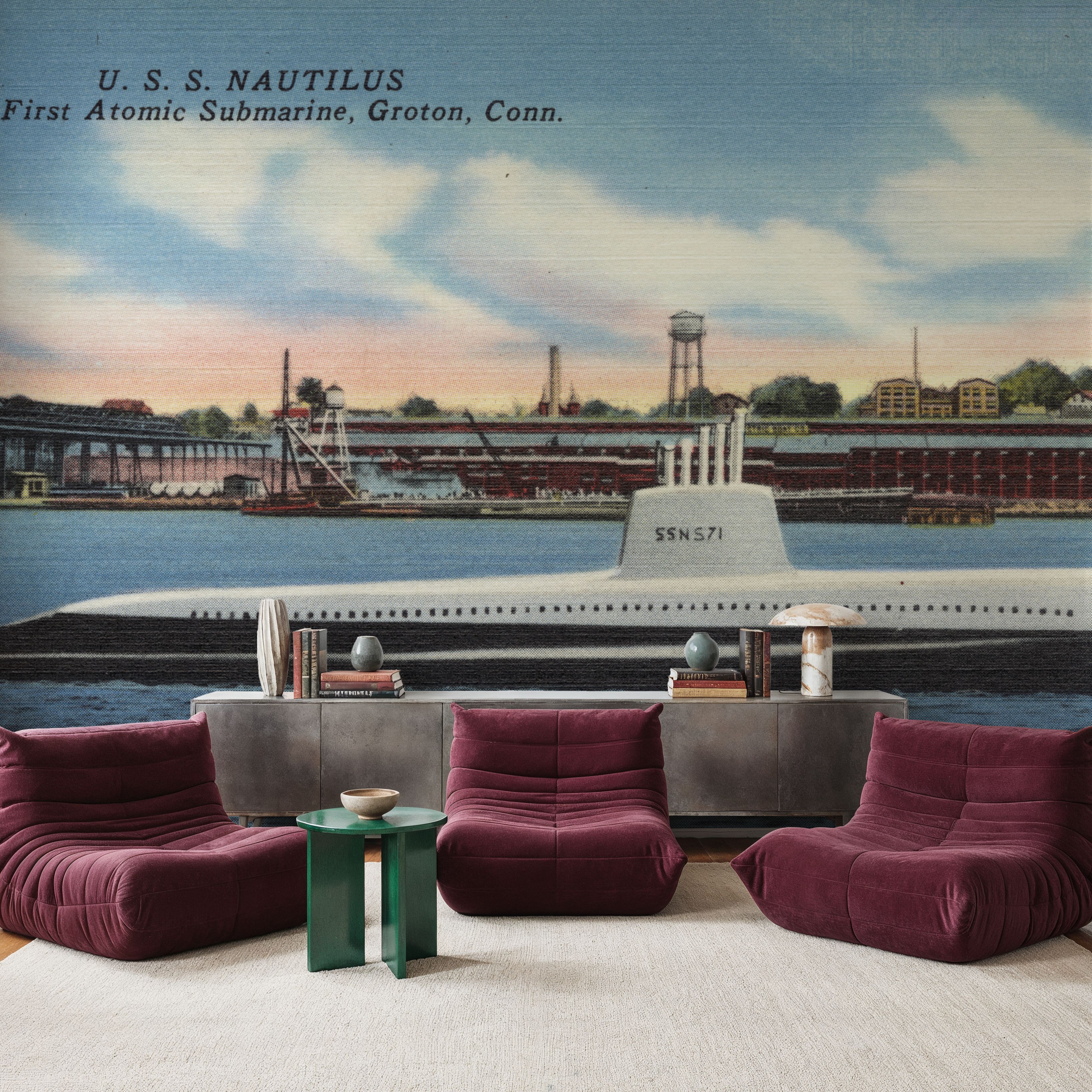 Greetings from USS Nautilus - Screenprint Postcard