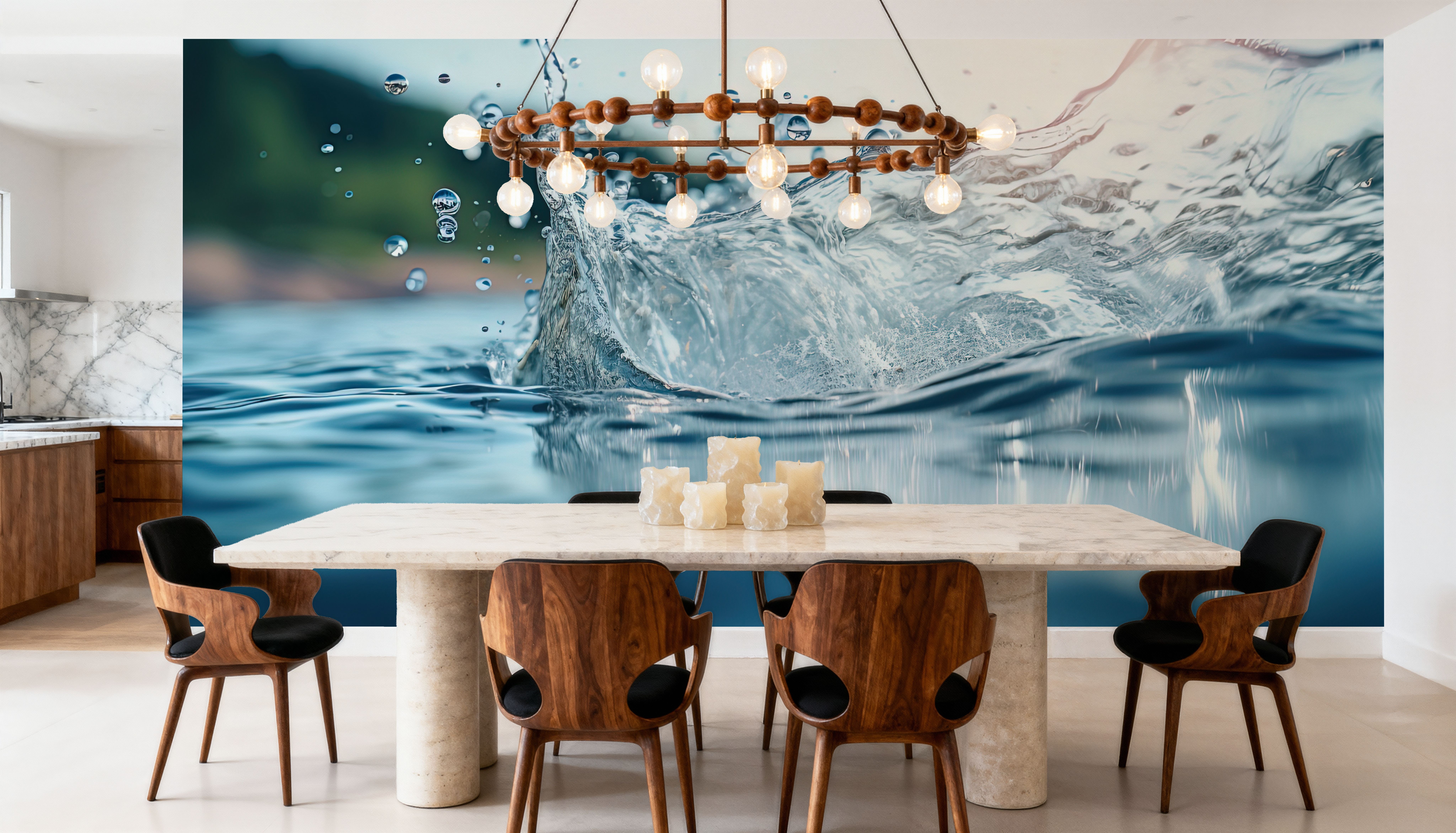 Water Splash Scene, Papier peint