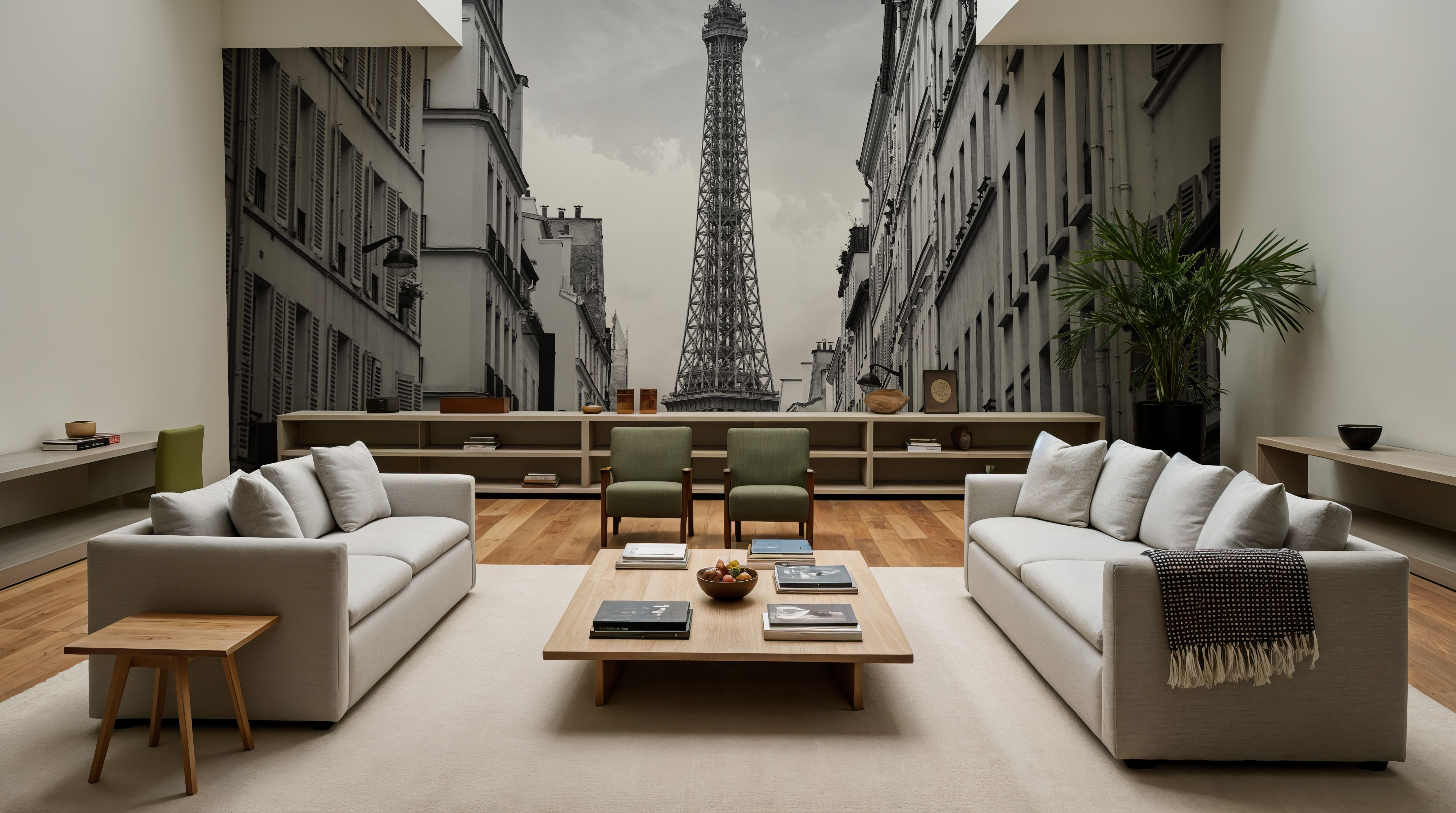 Eiffel Tower in Paris, Black & White