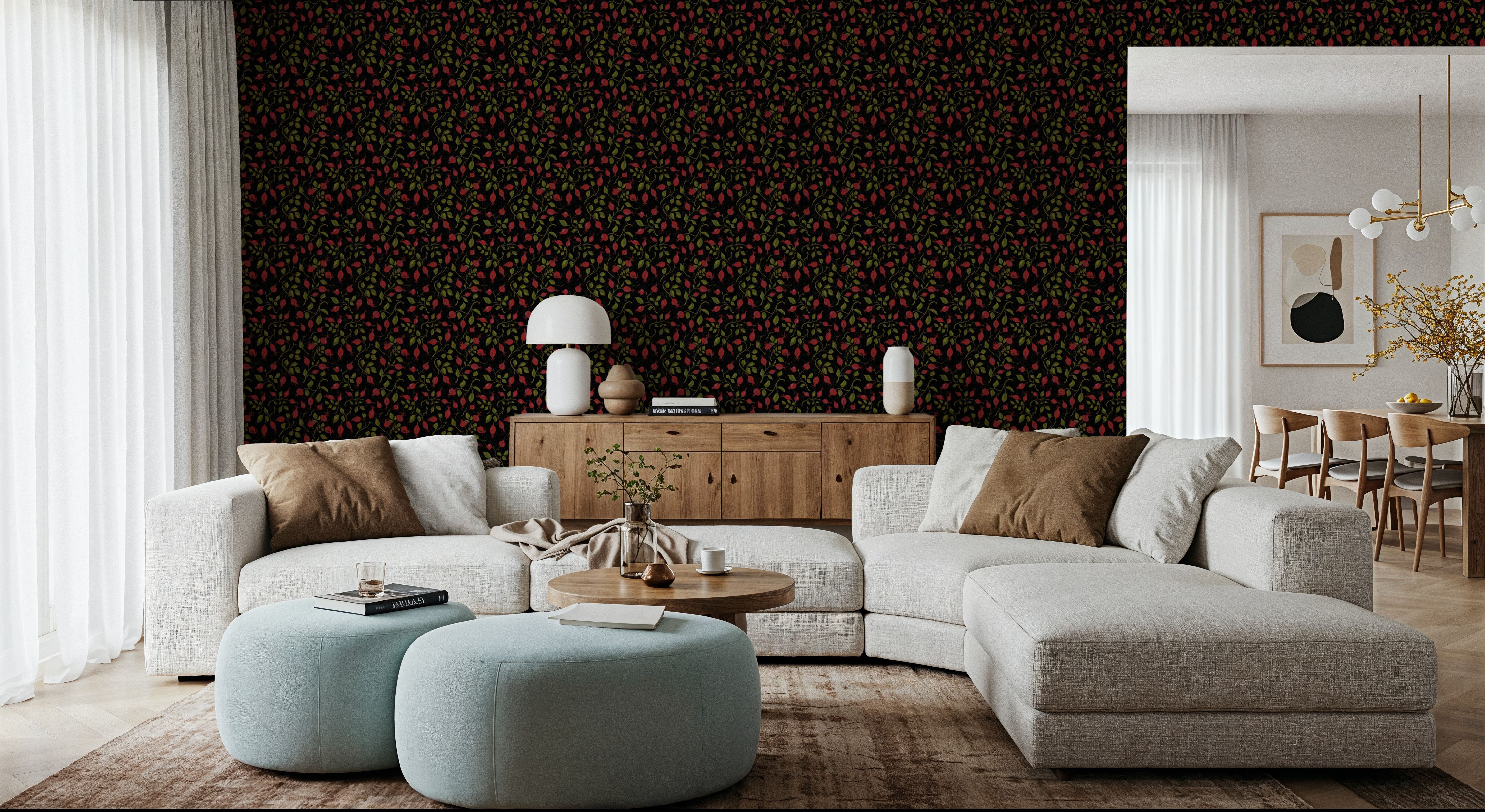 Rosehips, Coral on Liquorice
