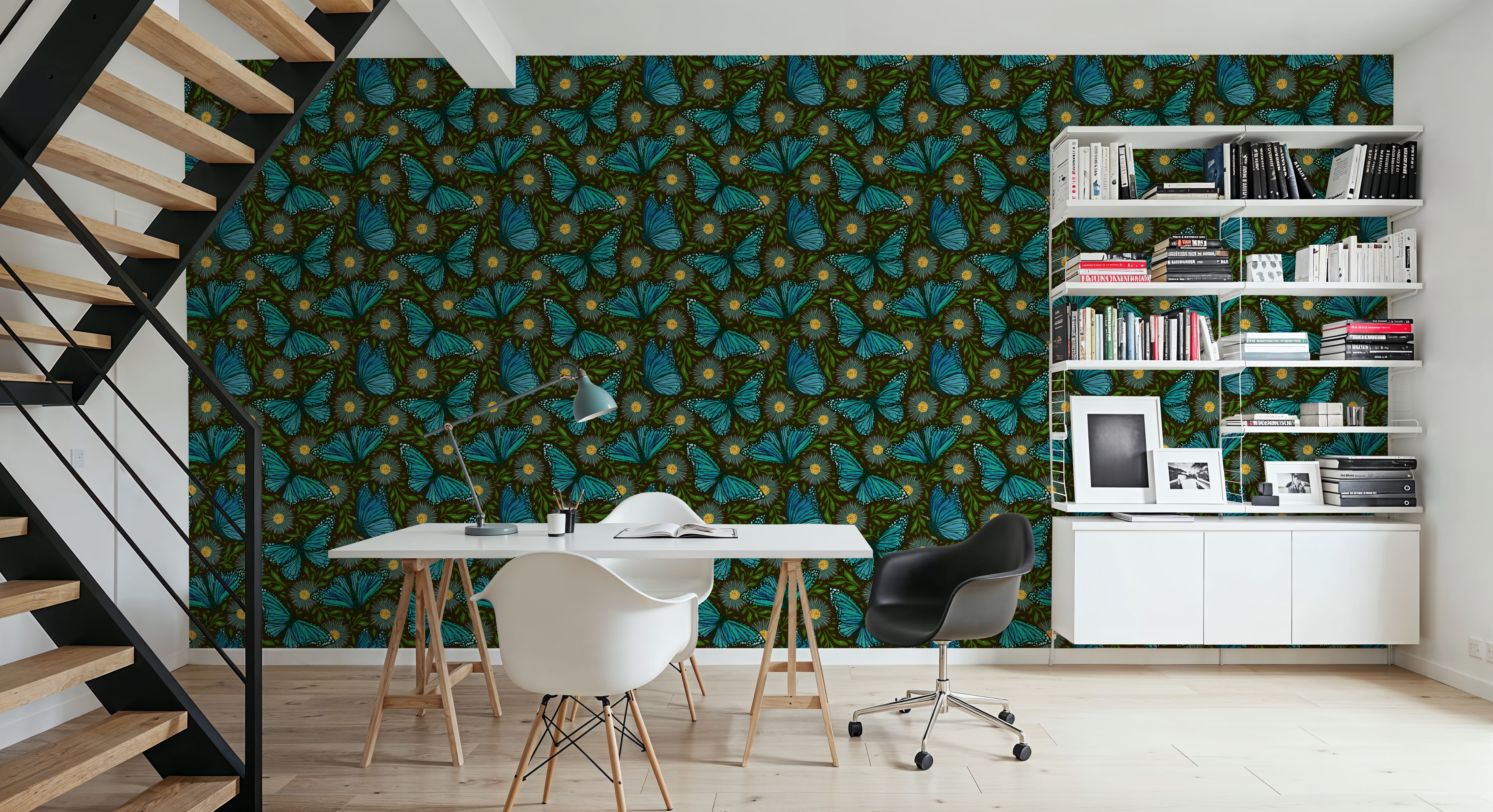 Papillion II, Aqua on Mud