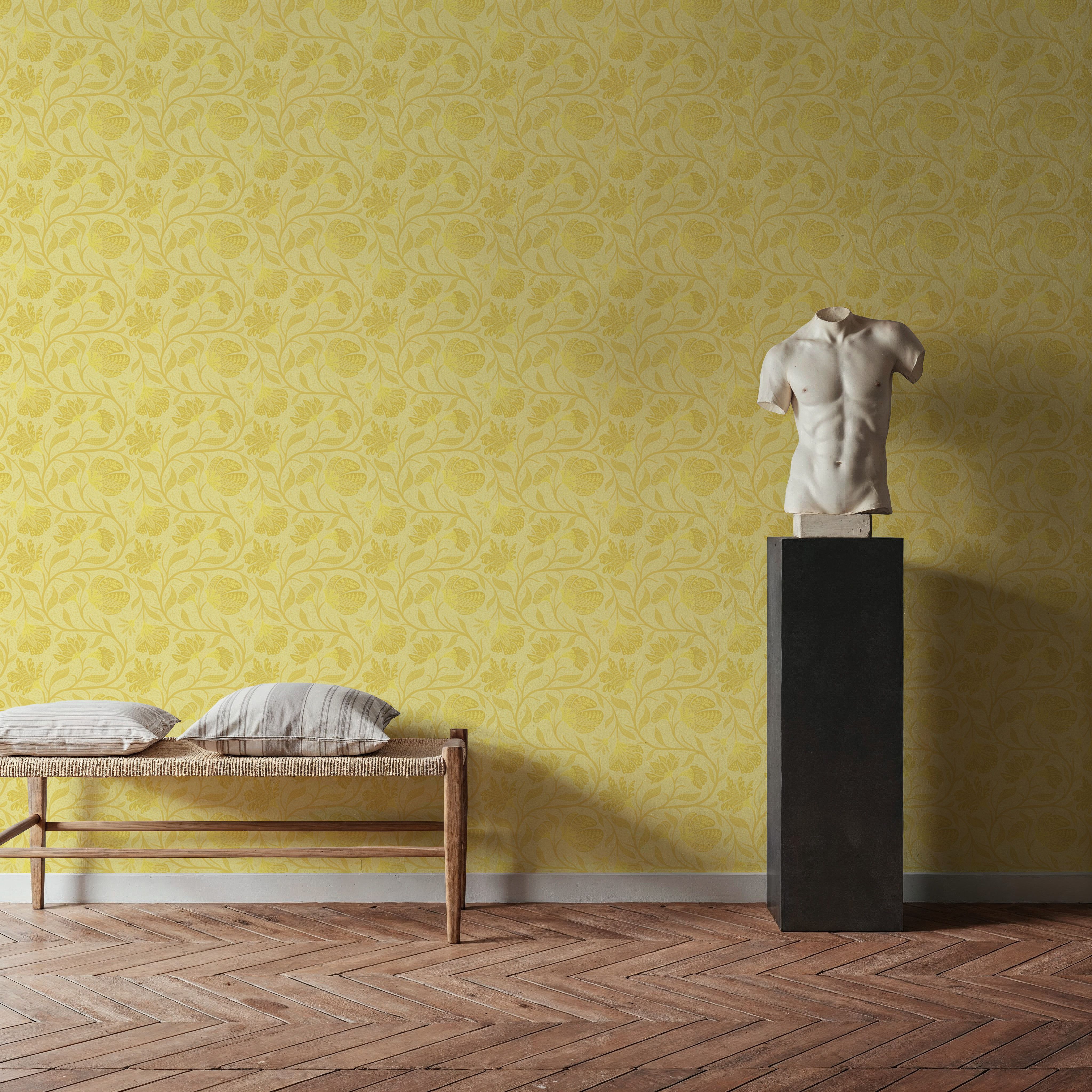 Indial Floral, Citrus, Papier peint