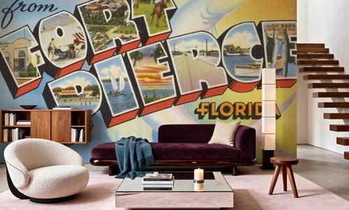 Greetings from Fort Pierce - Screenprint Postcard
