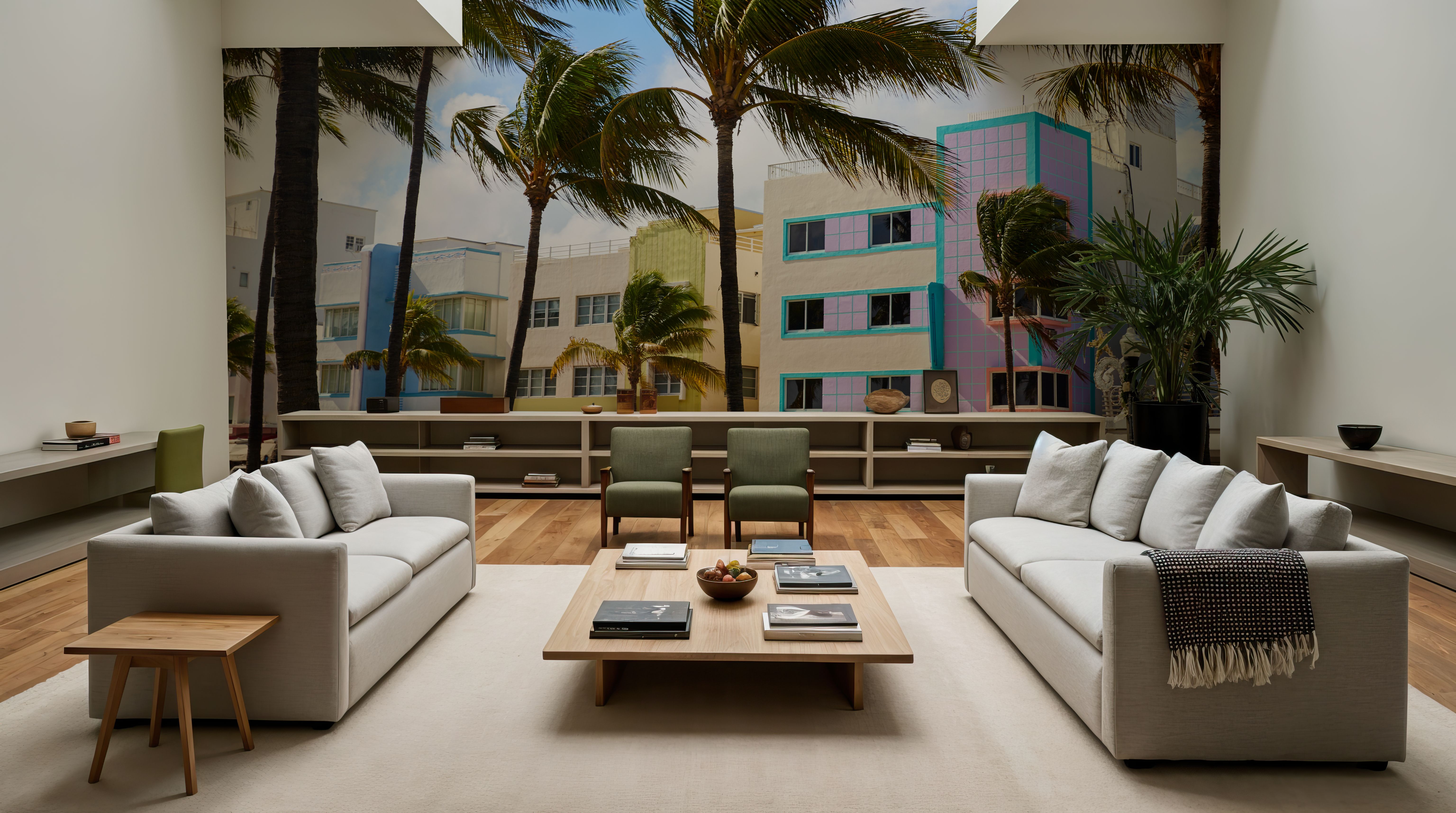 Art Deco in Miami, Tapeten