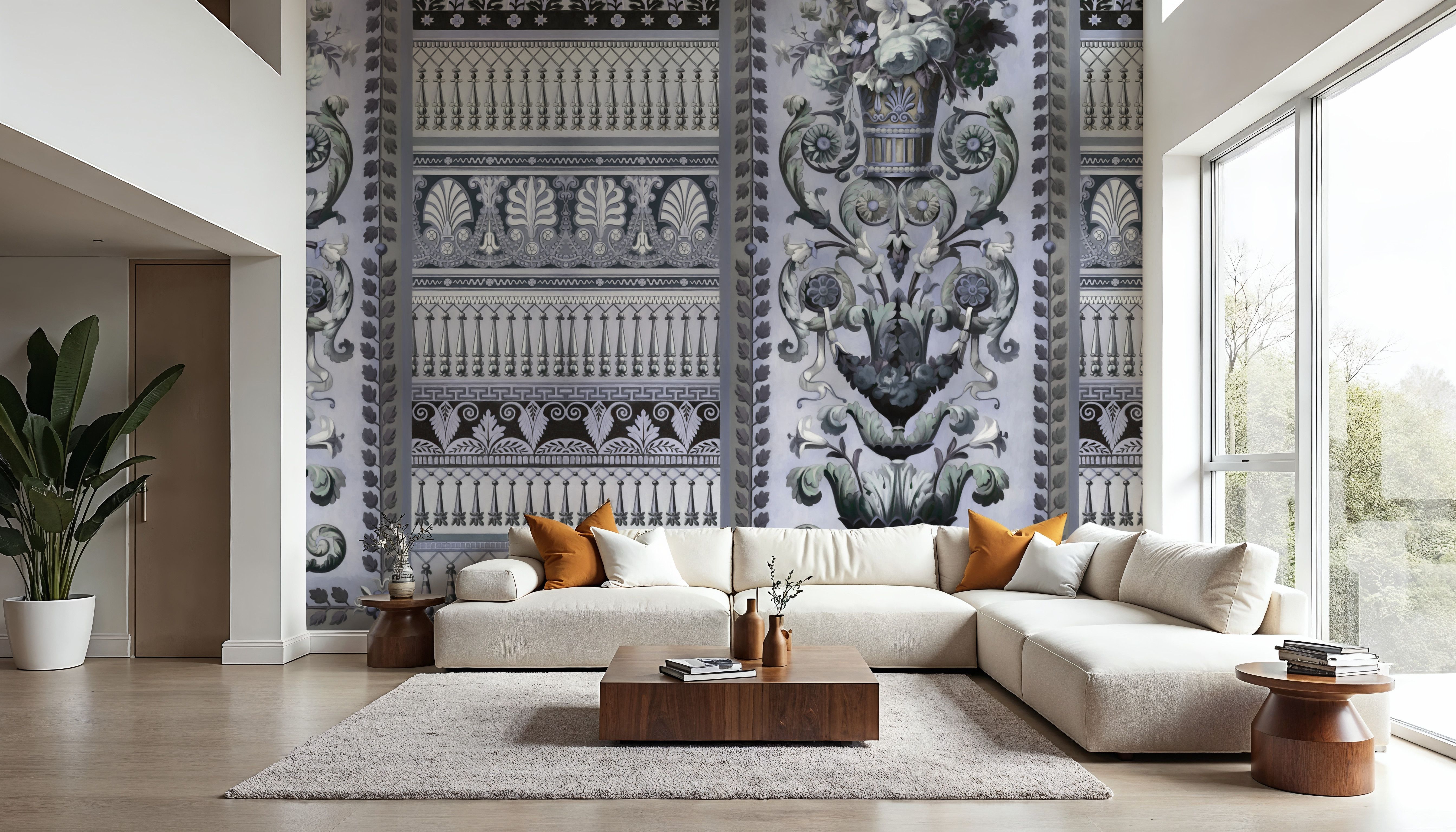 Flower Mountain, Lavender, Wallpaper