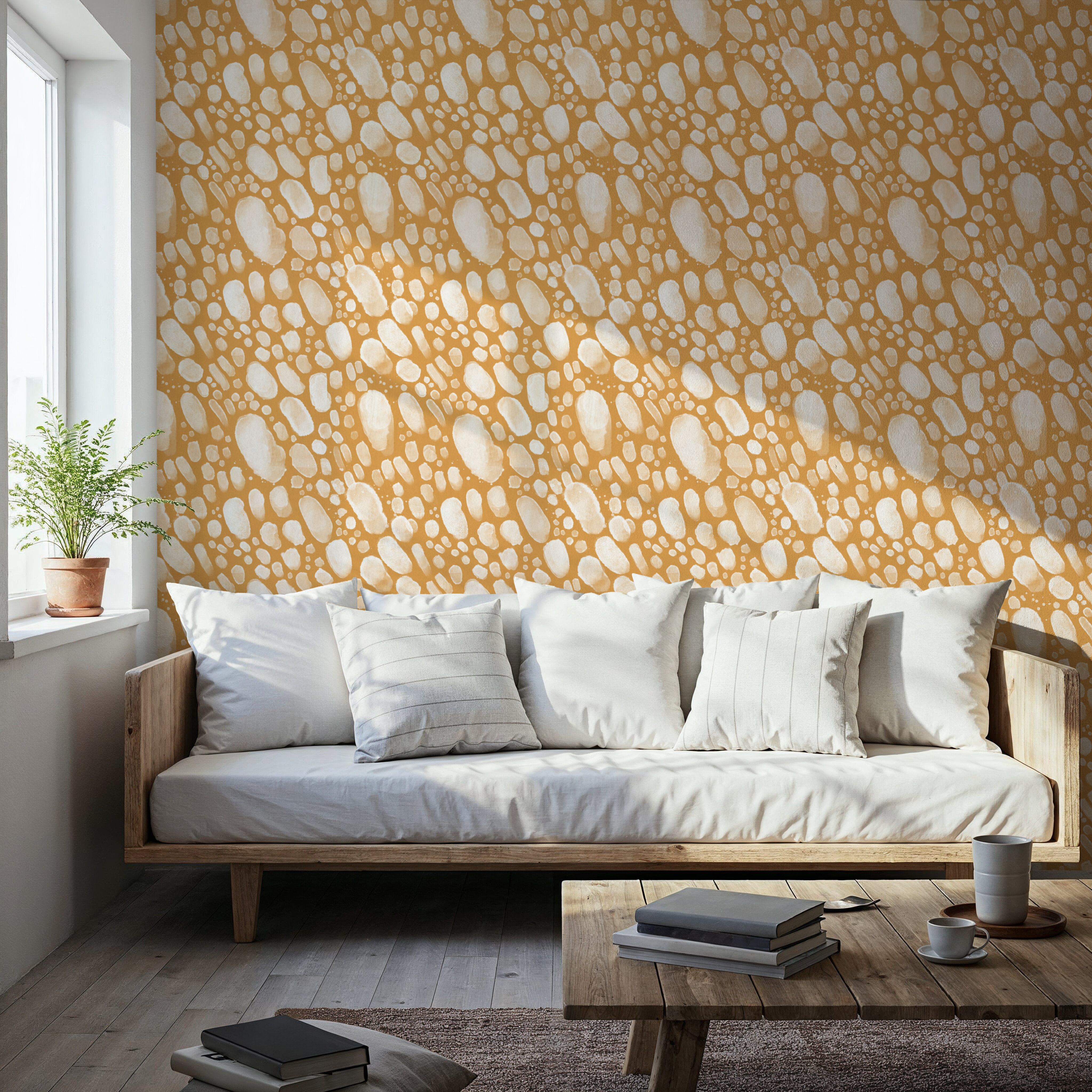 Oil on Water Yellow, Wallpaper