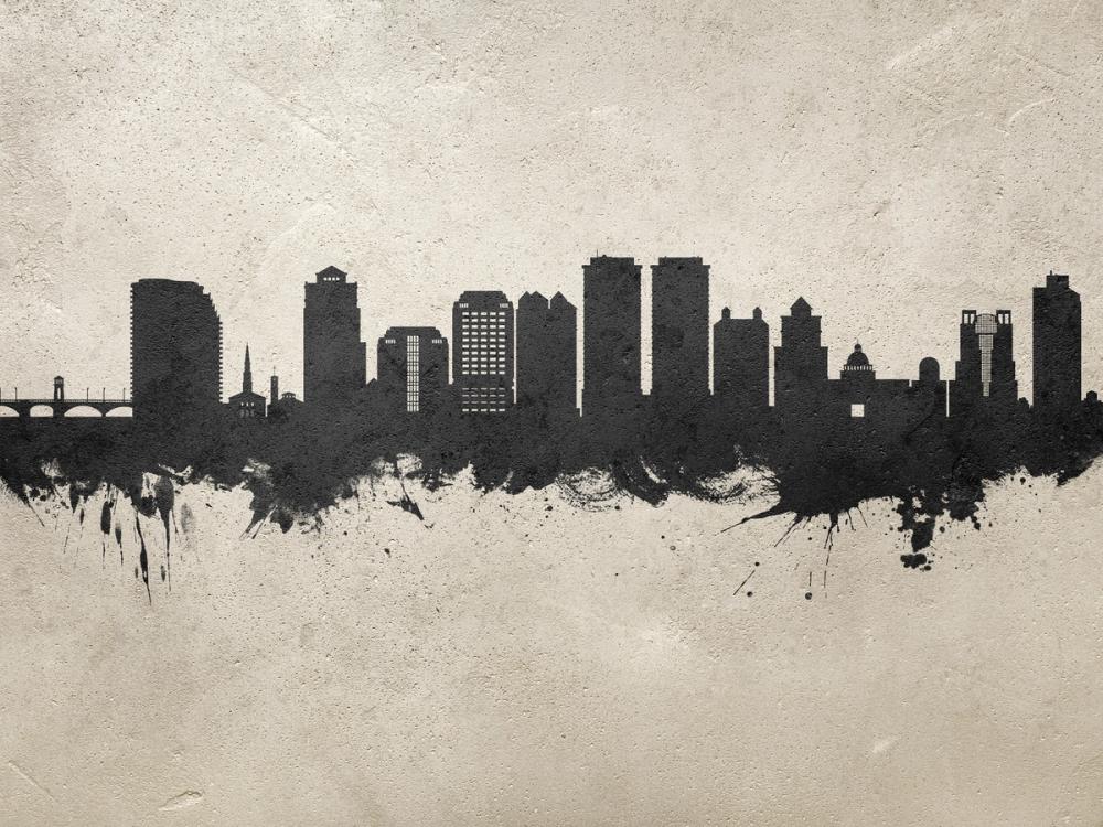 West Palm Beach Florida Skyline Concrete