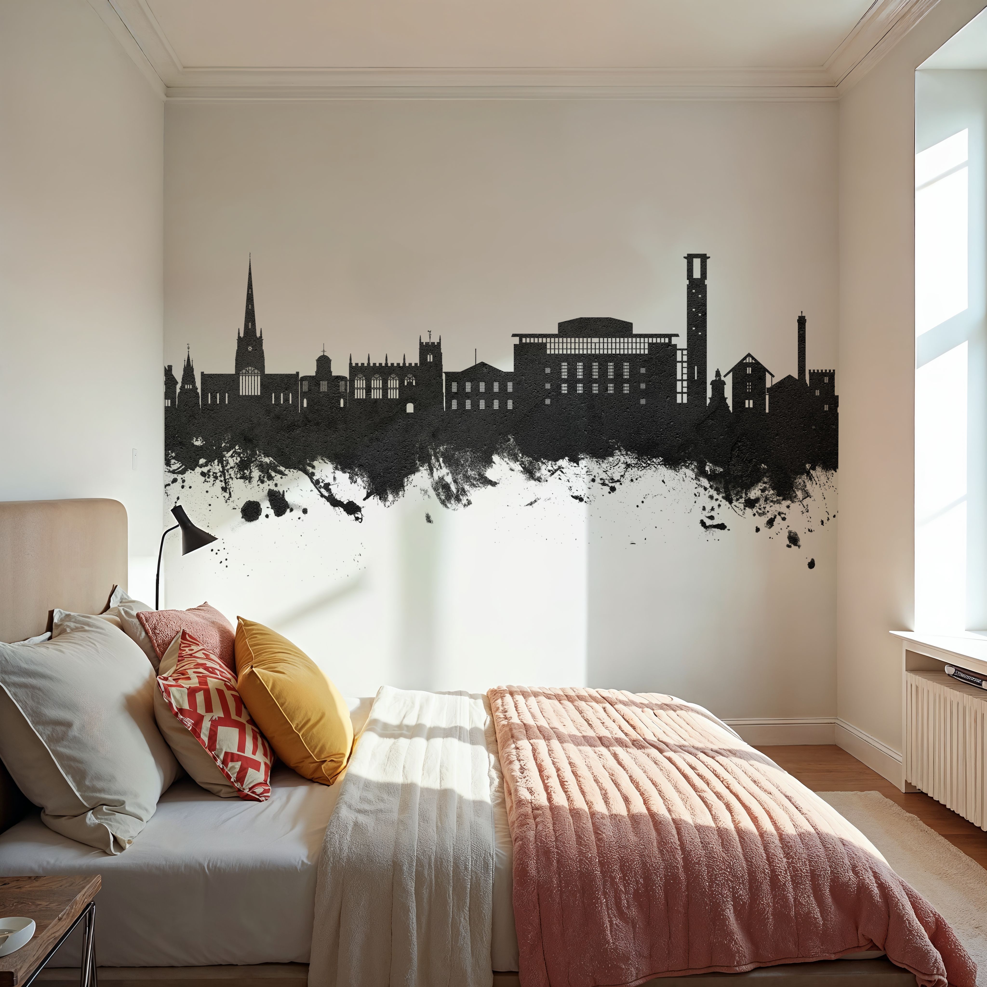 Stratford-upon-Avon England Skyline Black & White