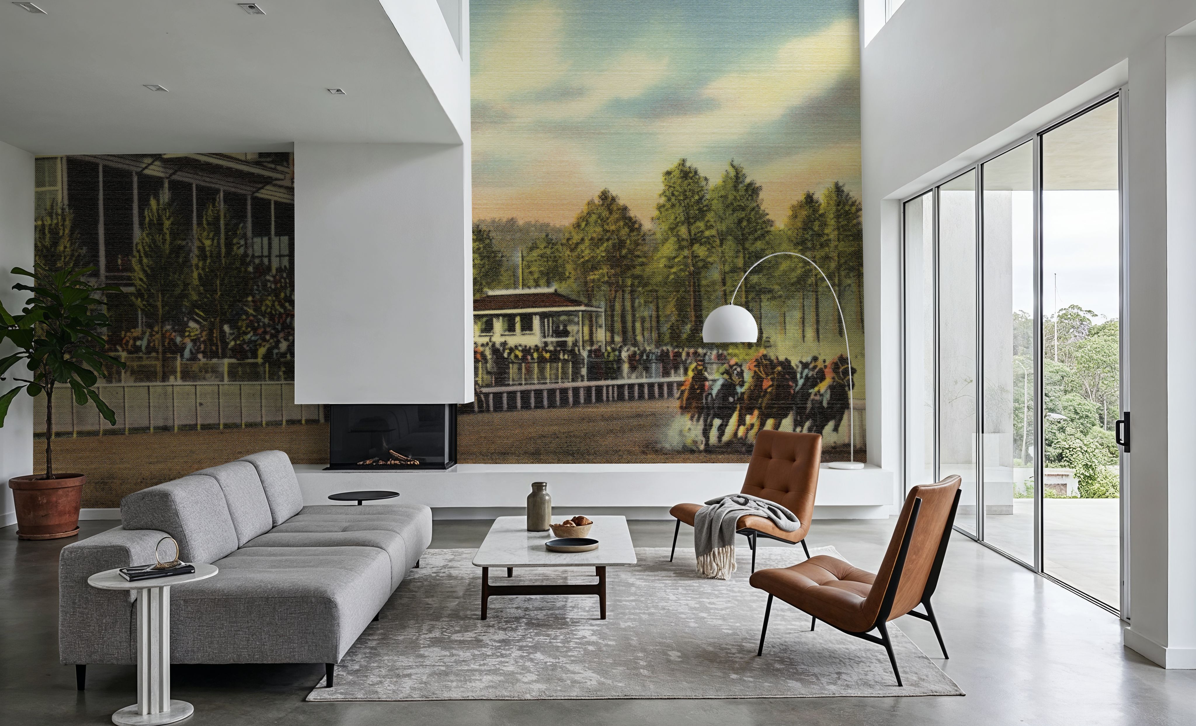 Greetings from the Race Track - Screenprint Postcard