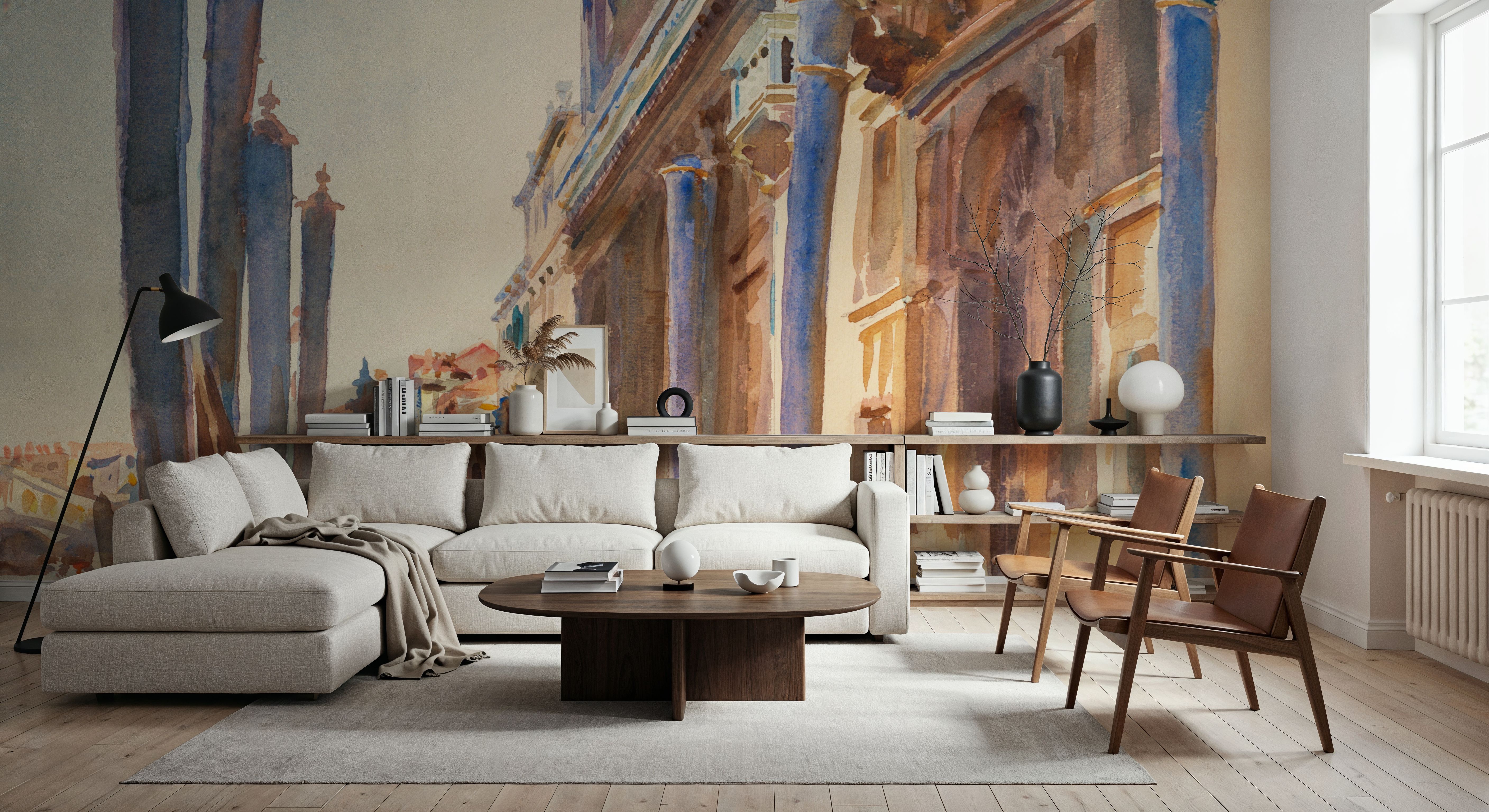 Gondola Moorings on the Grand Canal 