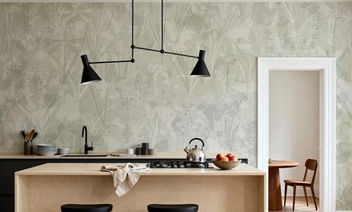 Herbals and Butterflies Double Silhouette Green