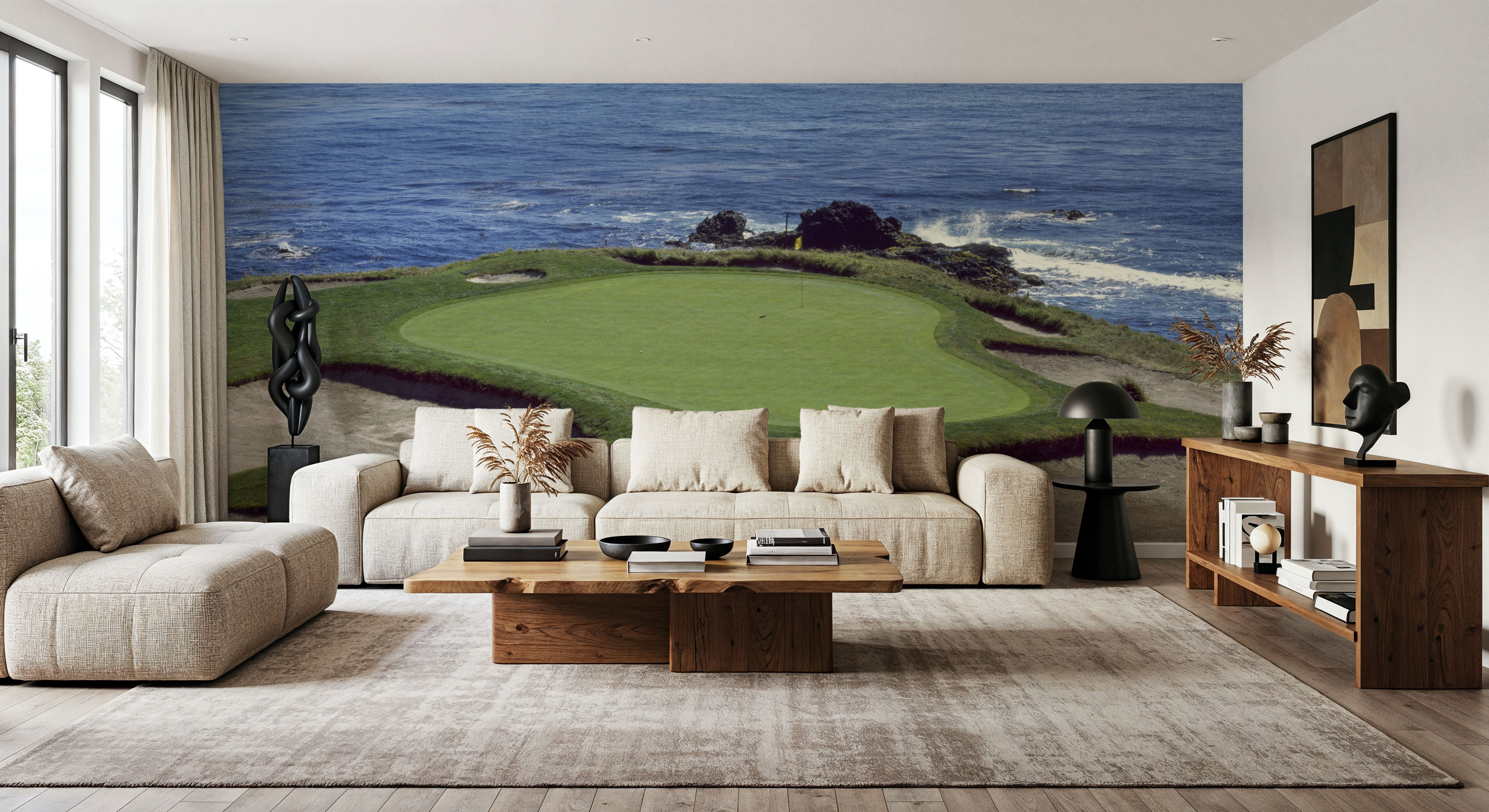 Coastal Green: Golfer's Paradise, Wallpaper