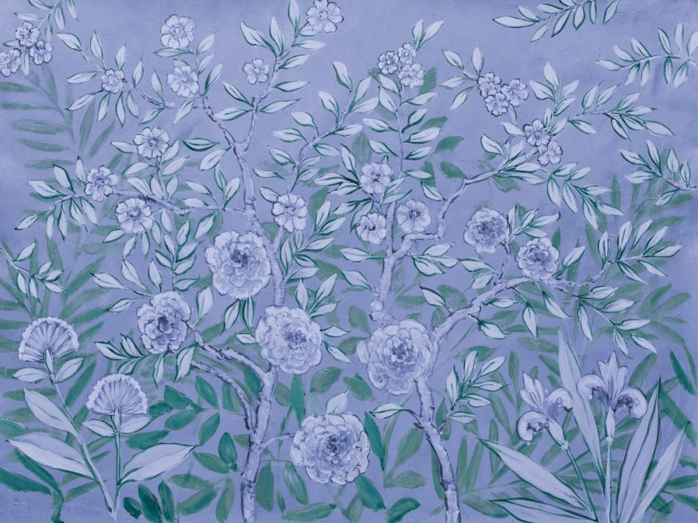 French Garden Blue Green