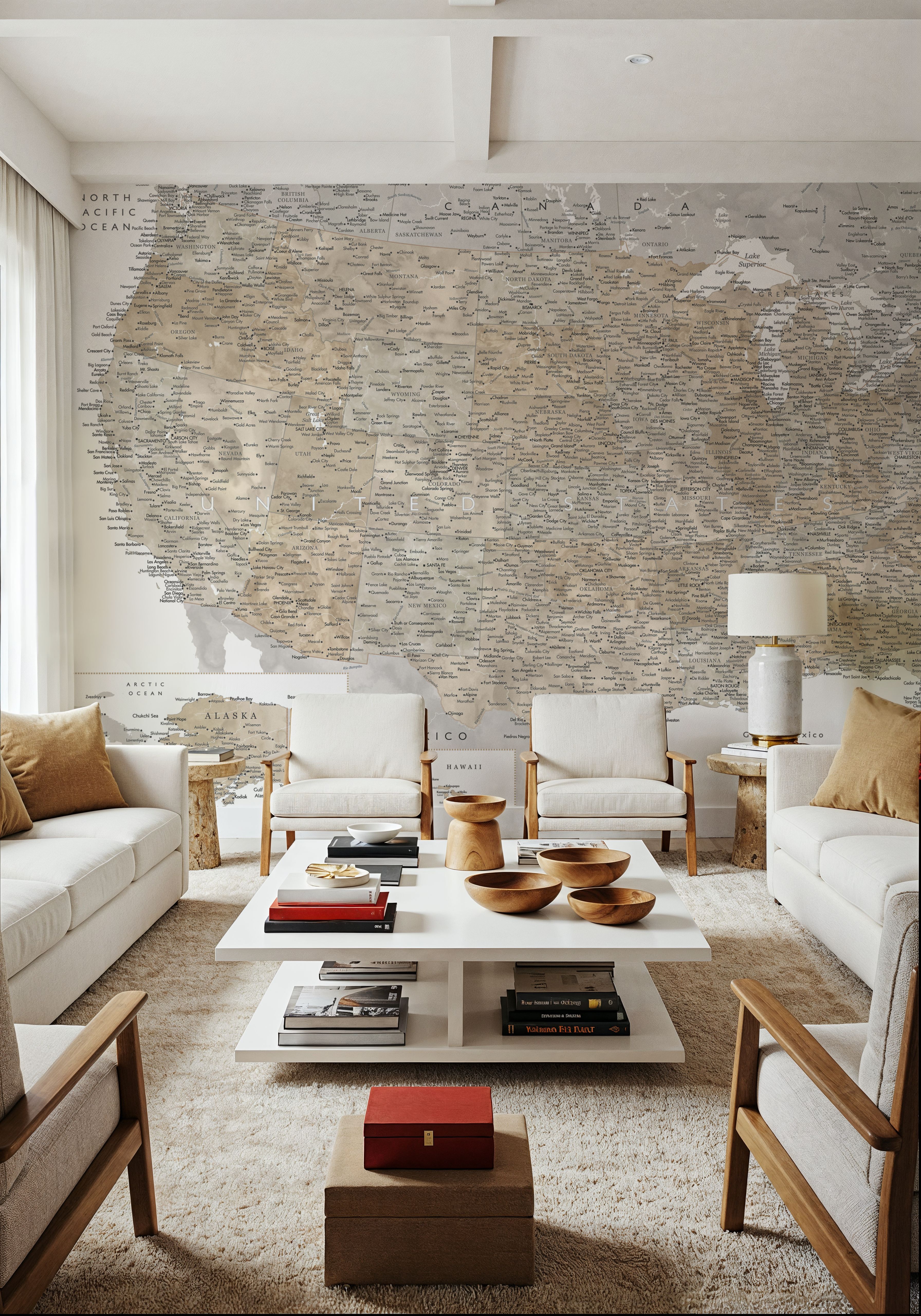 US Map Detailed - Abey