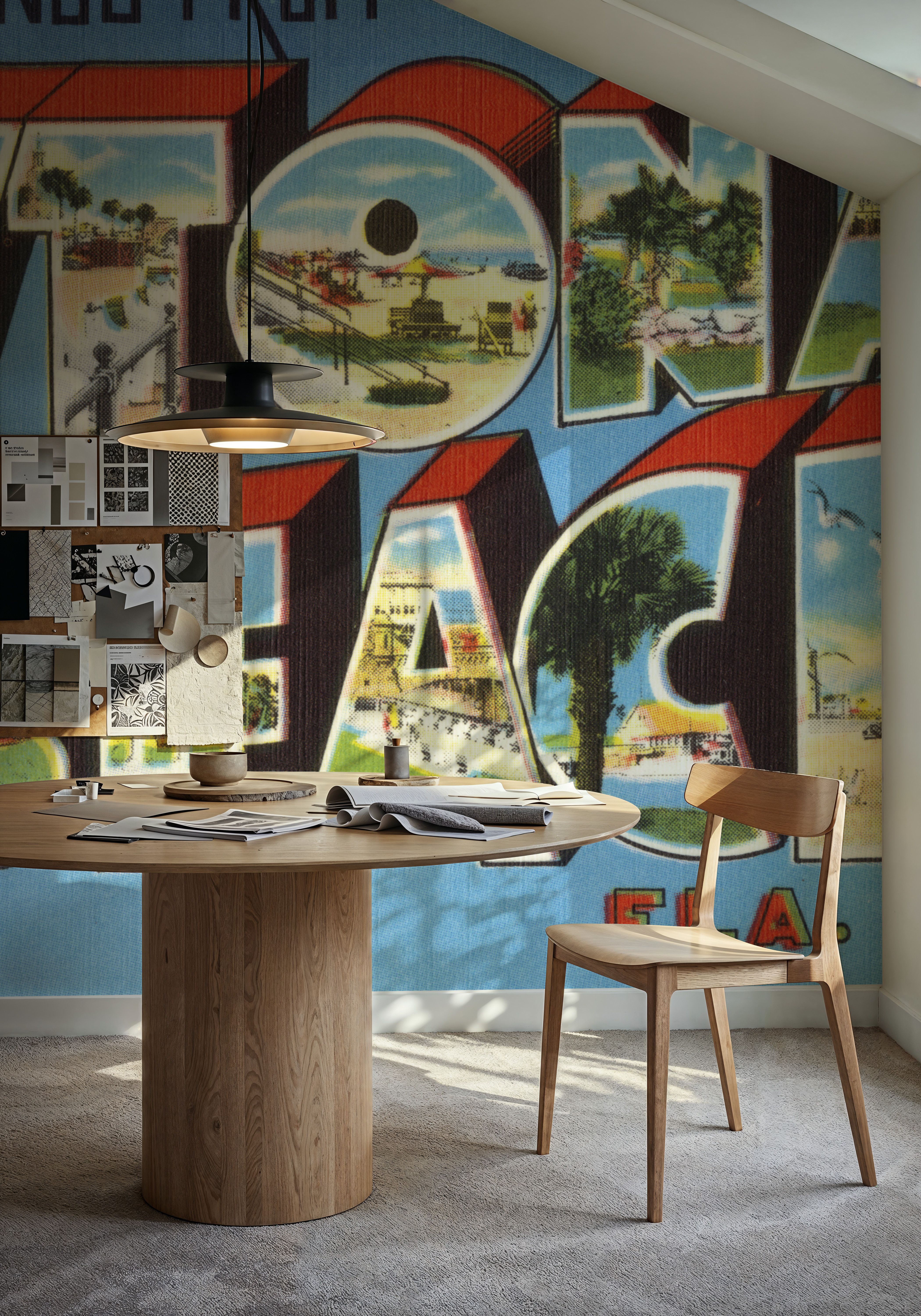 Greetings from Daytona Beach - Screenprint Postcard