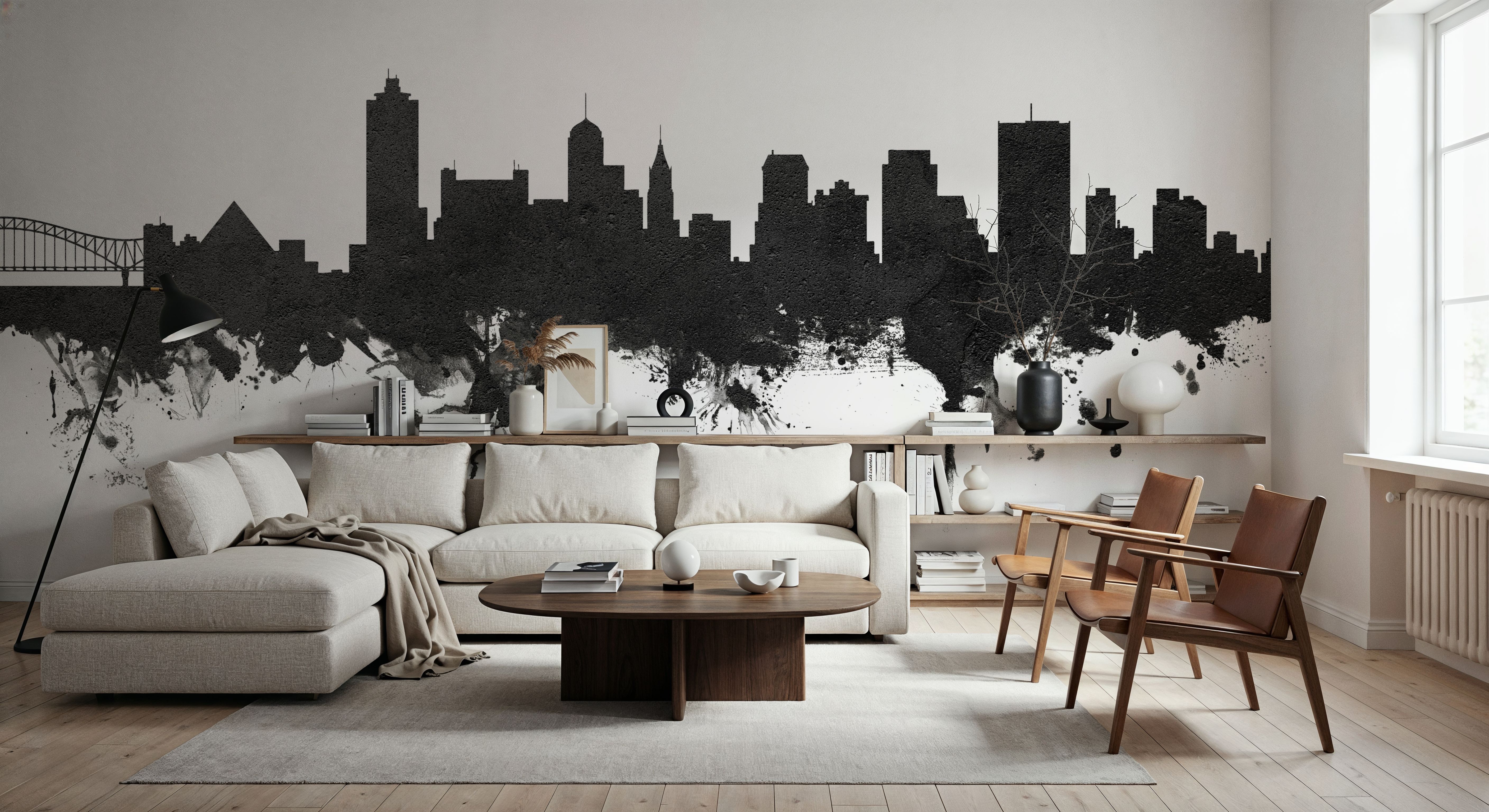 Memphis Tennessee Skyline Black & White