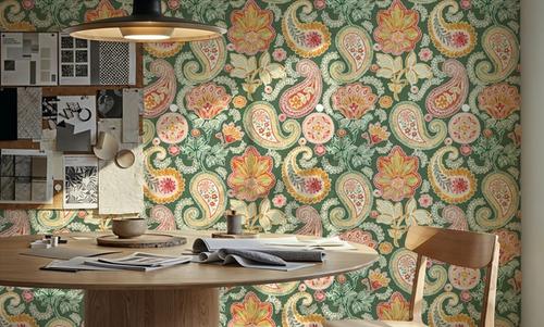 Harvest Paisley Mini Green