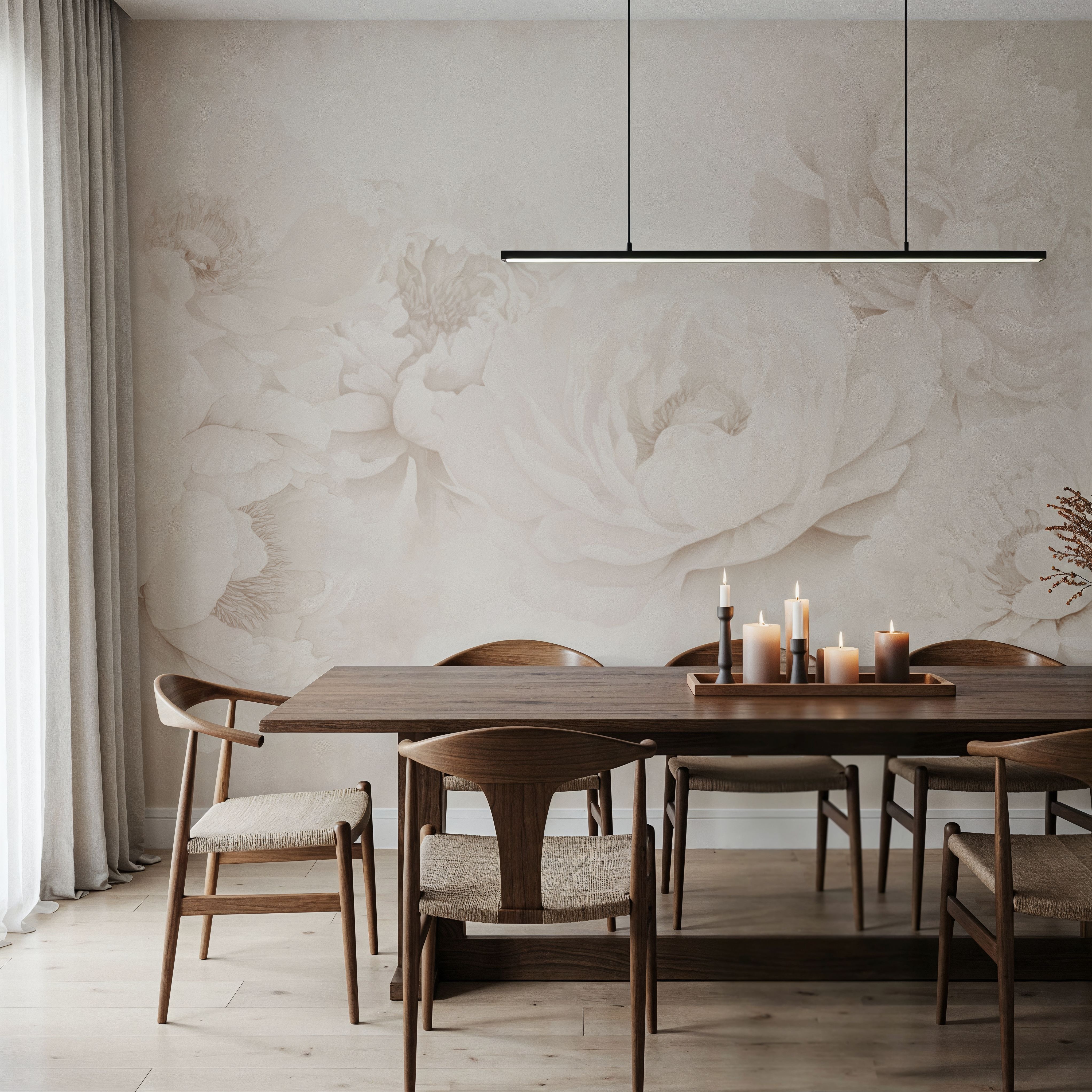 Transcendent Peony, Sepia