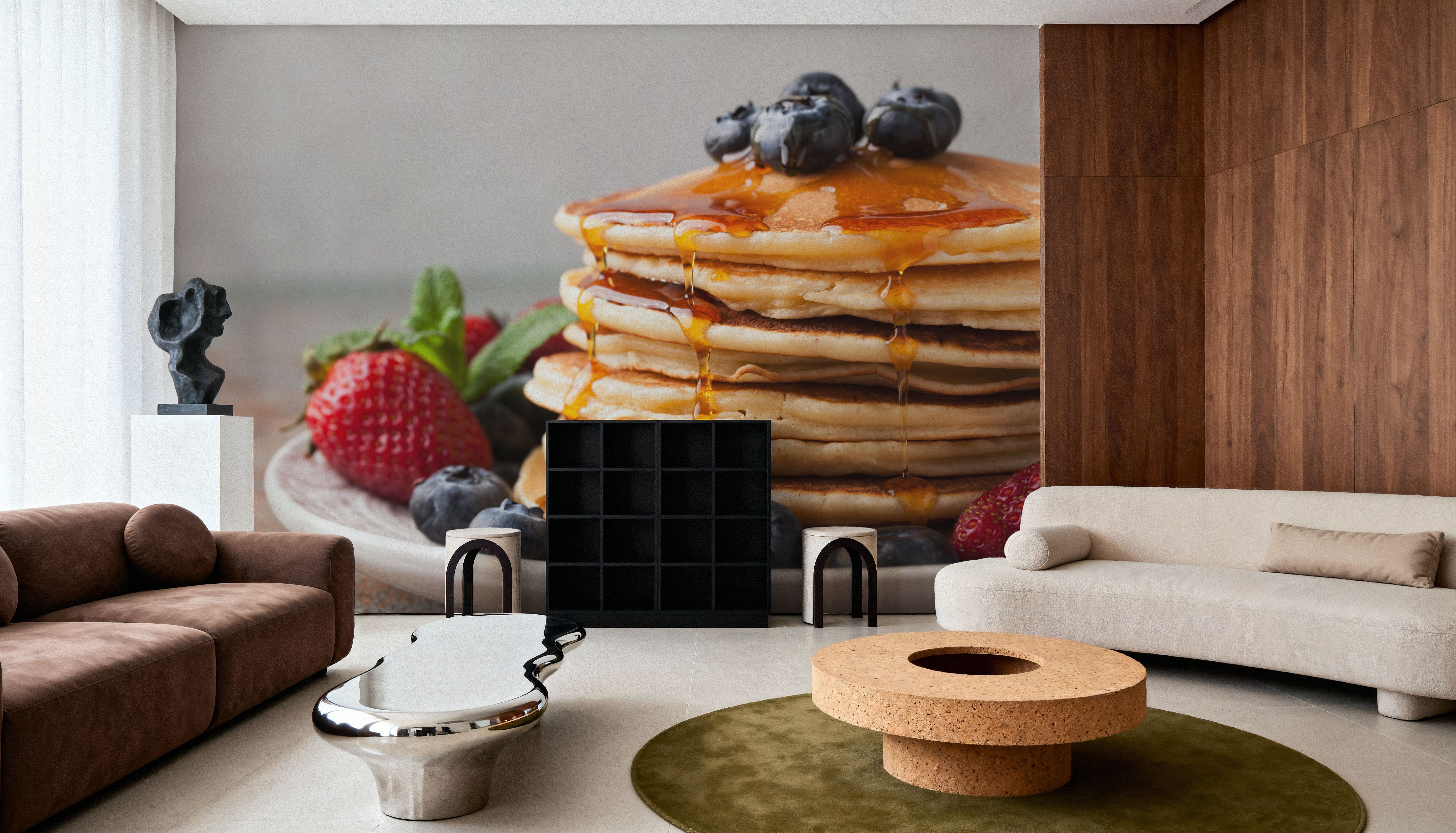 Stack of Pancakes with Syrup, Wallpaper
