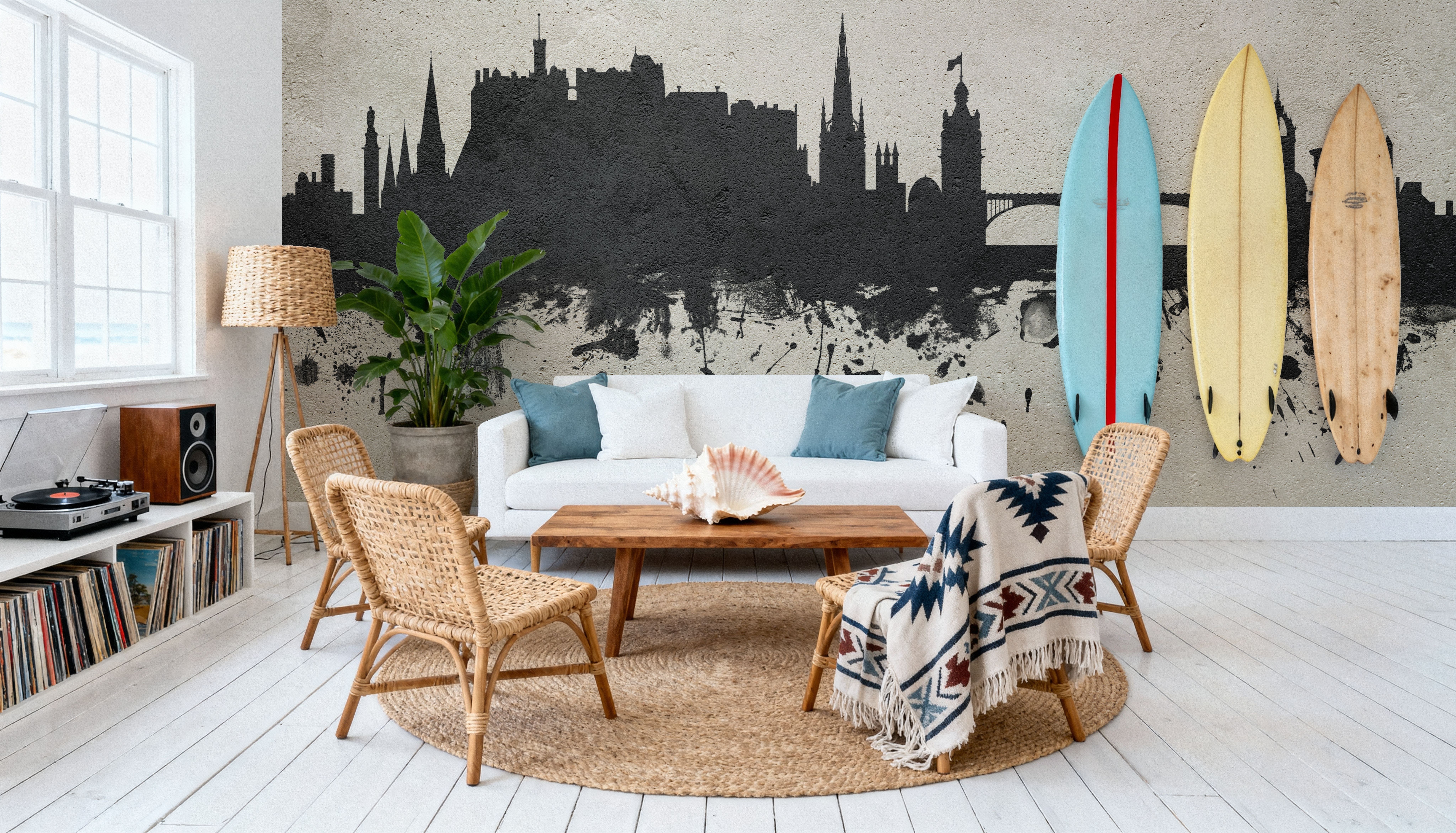 Edinburgh Scotland Skyline Concrete