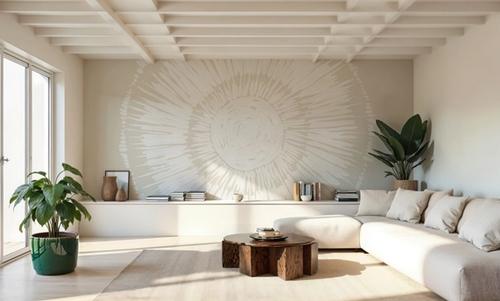 Coastal Block Print I Neutral