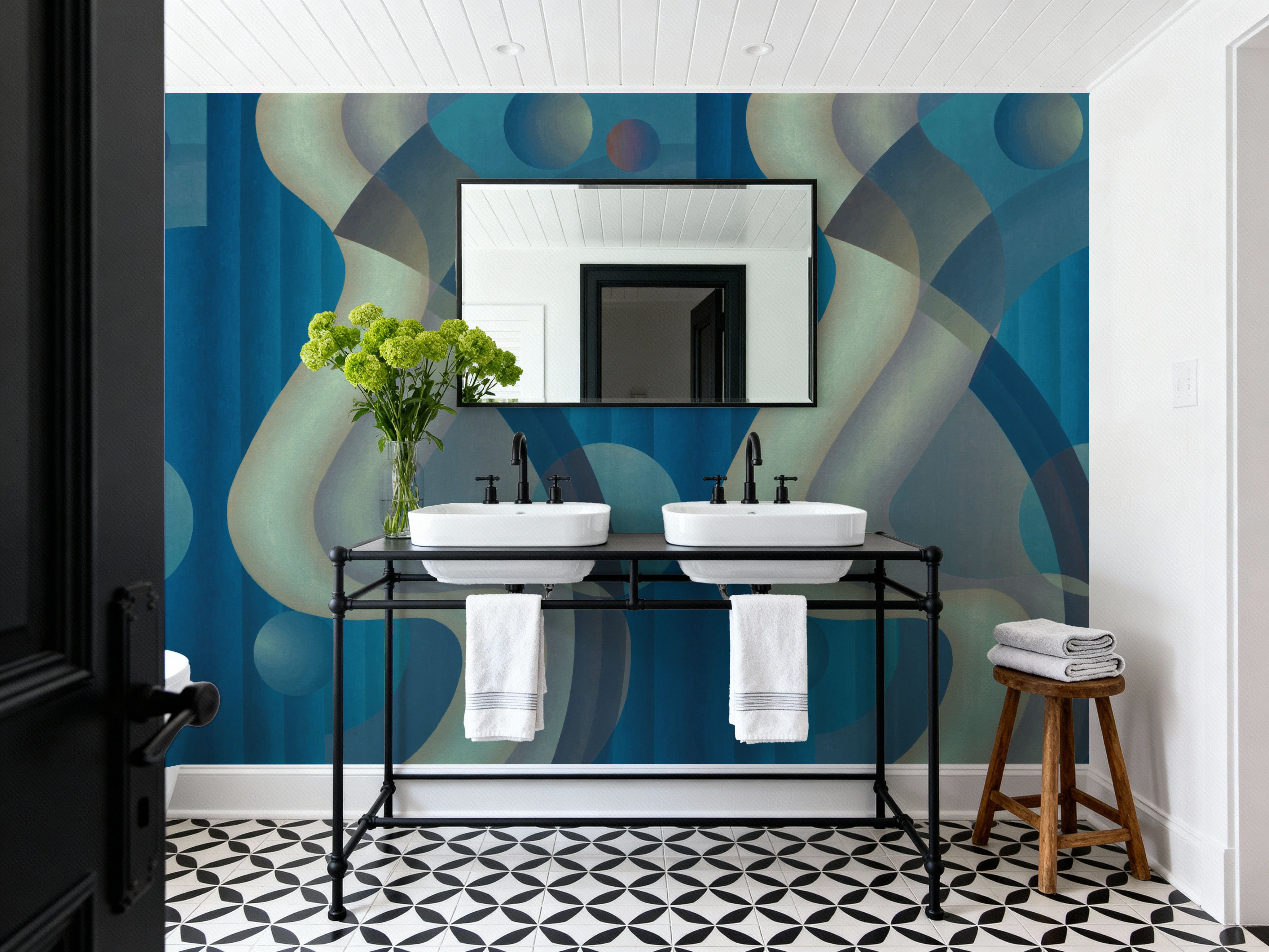 Adaption of Composition no. 61, Wallpaper