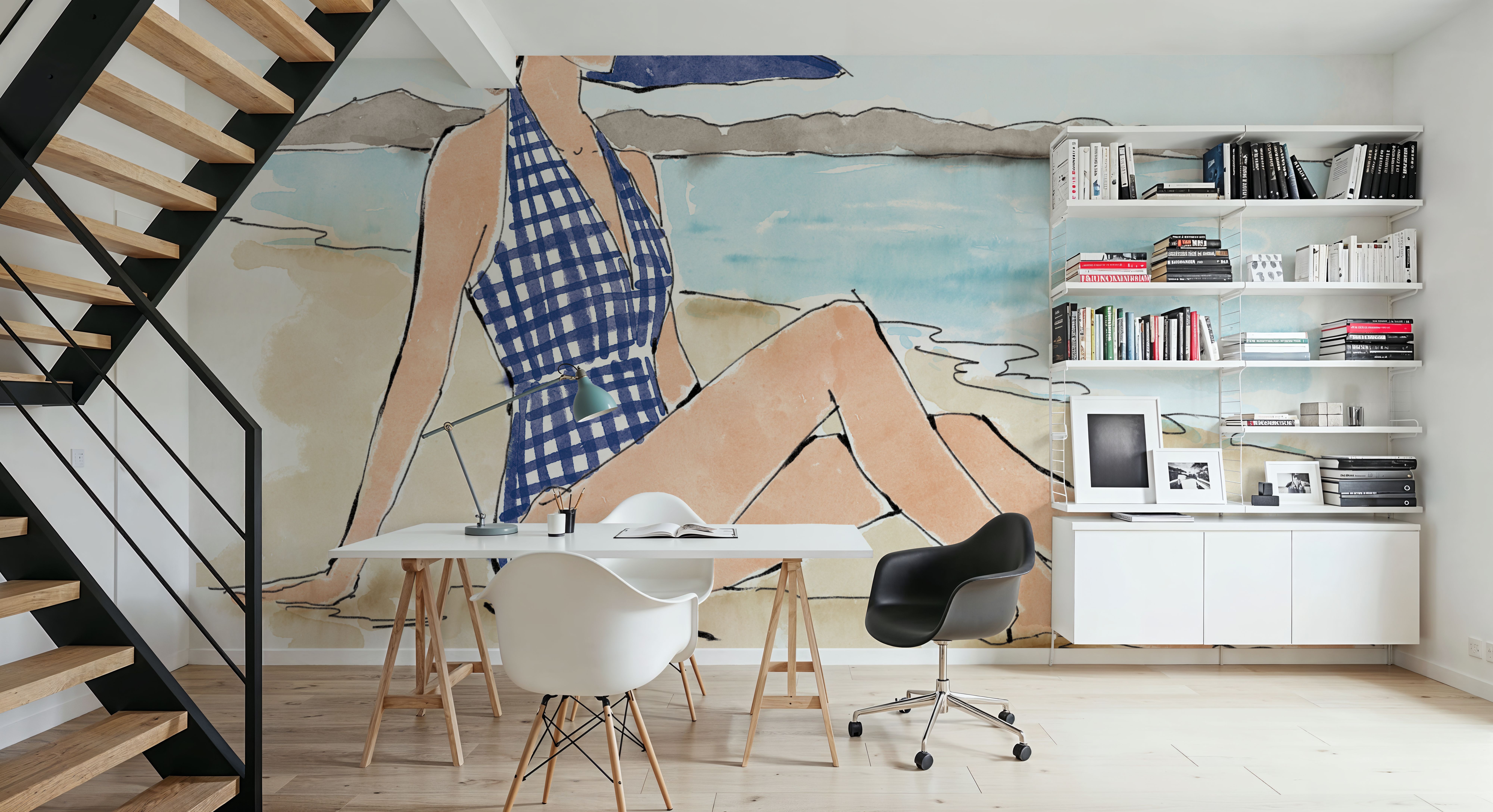 Bathing Beauties I, Wallpaper