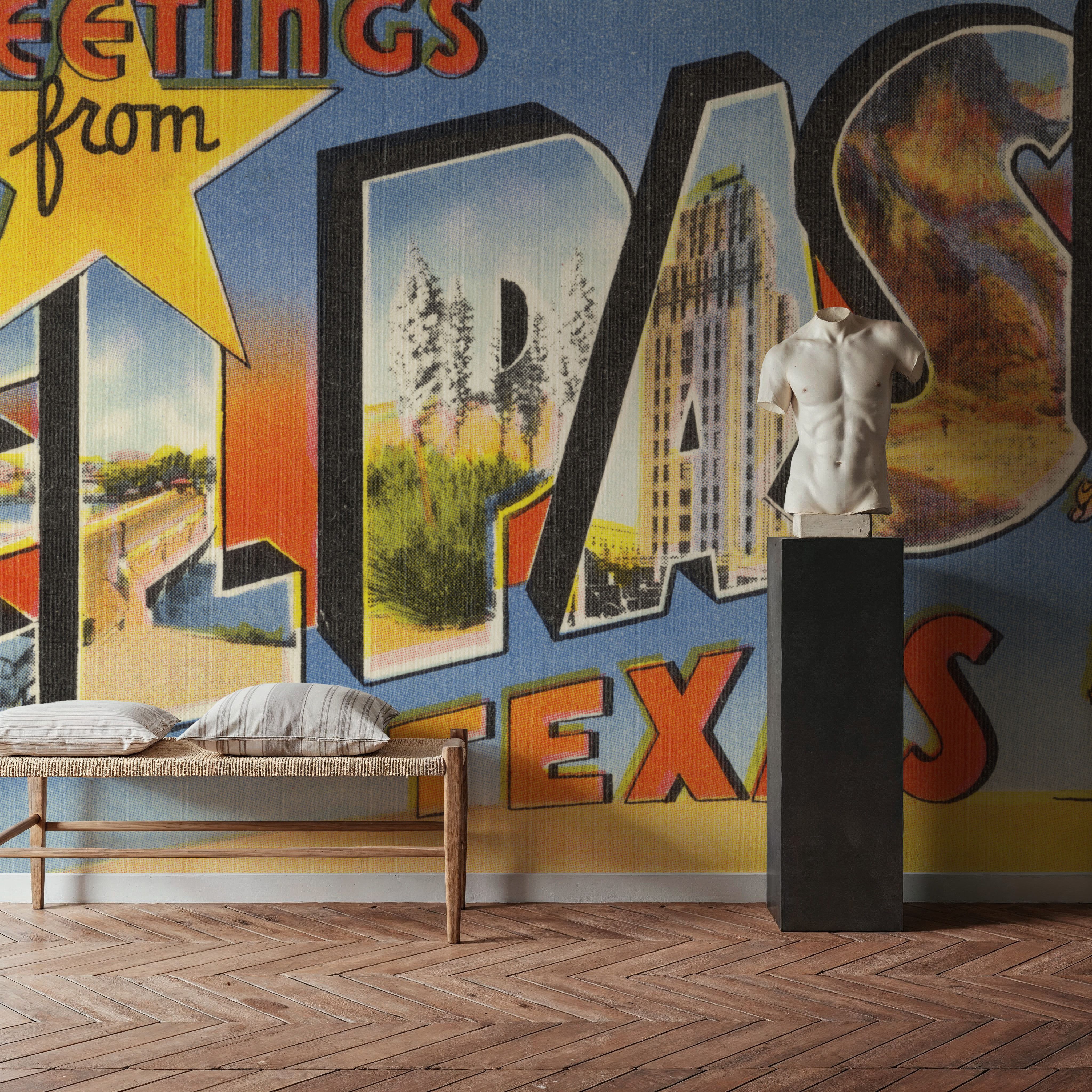 Greetings from El Paso - Screenprint Postcard
