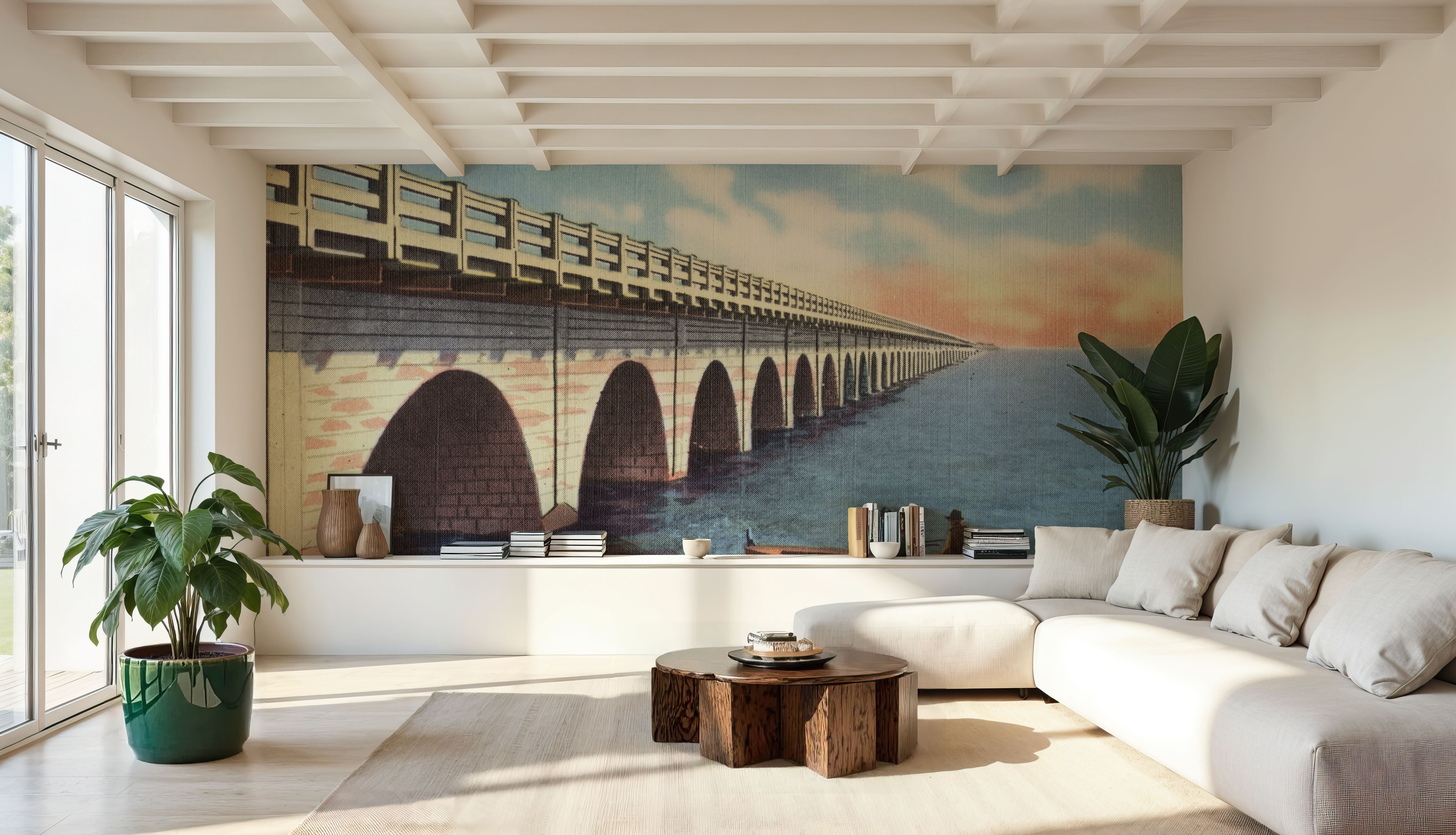 Keys Highway - Screenprint Postcard, Tapeten