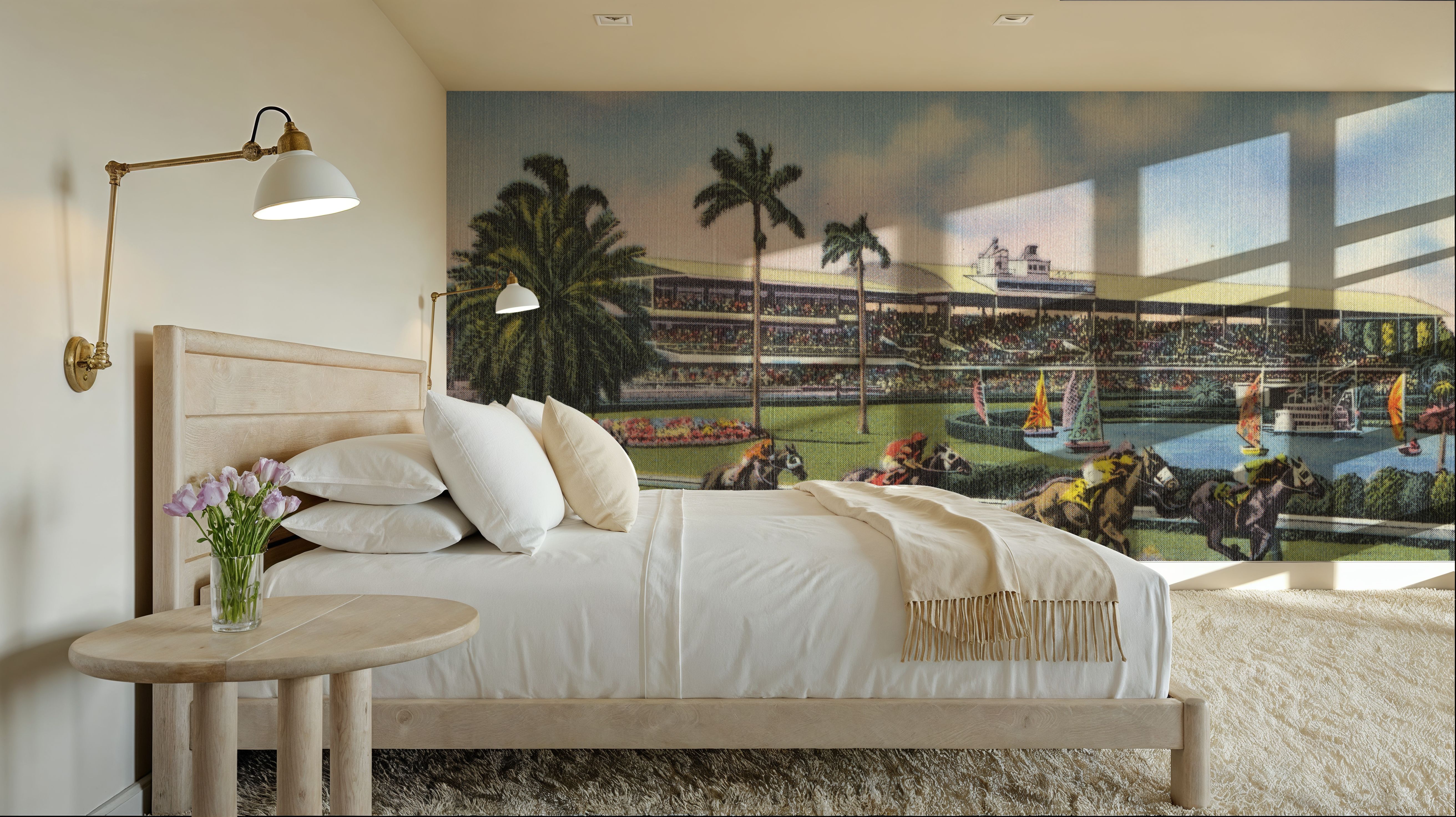 Greetings from Gulfstream Park - Screenprint Postcard