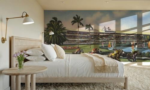 Greetings from Gulfstream Park - Screenprint Postcard