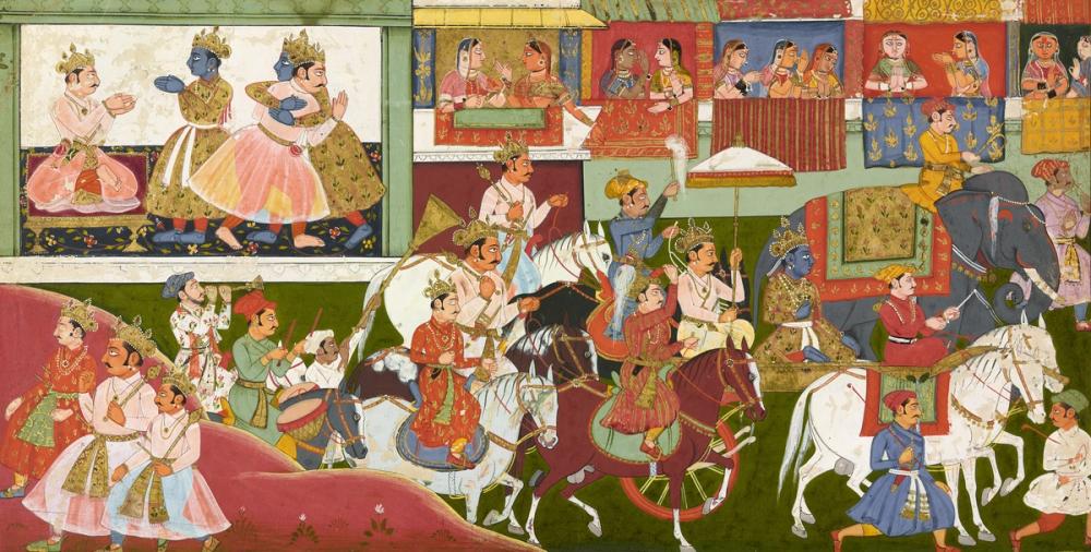 Krishna Bids Farewell