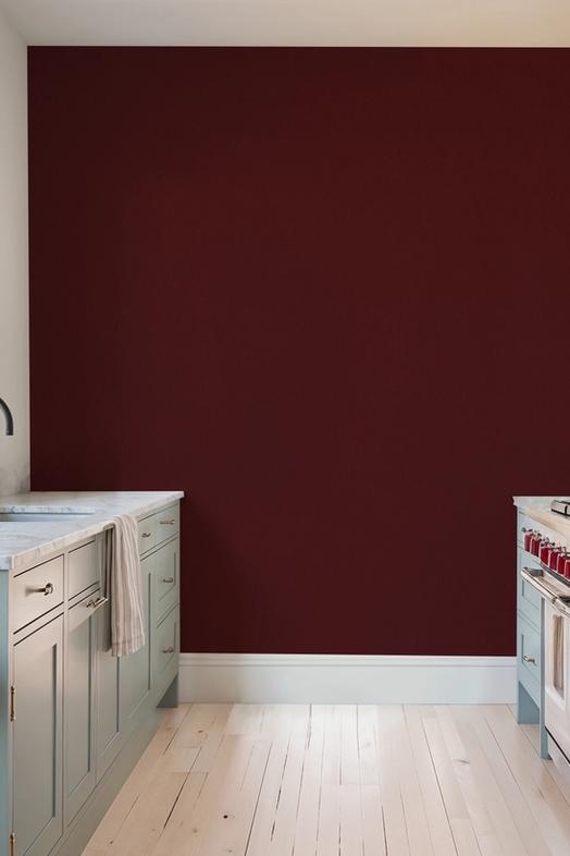 Faux Sand Stucco Finish, Burgundy