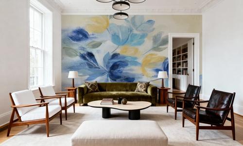 Sapphire Blue Floral II
