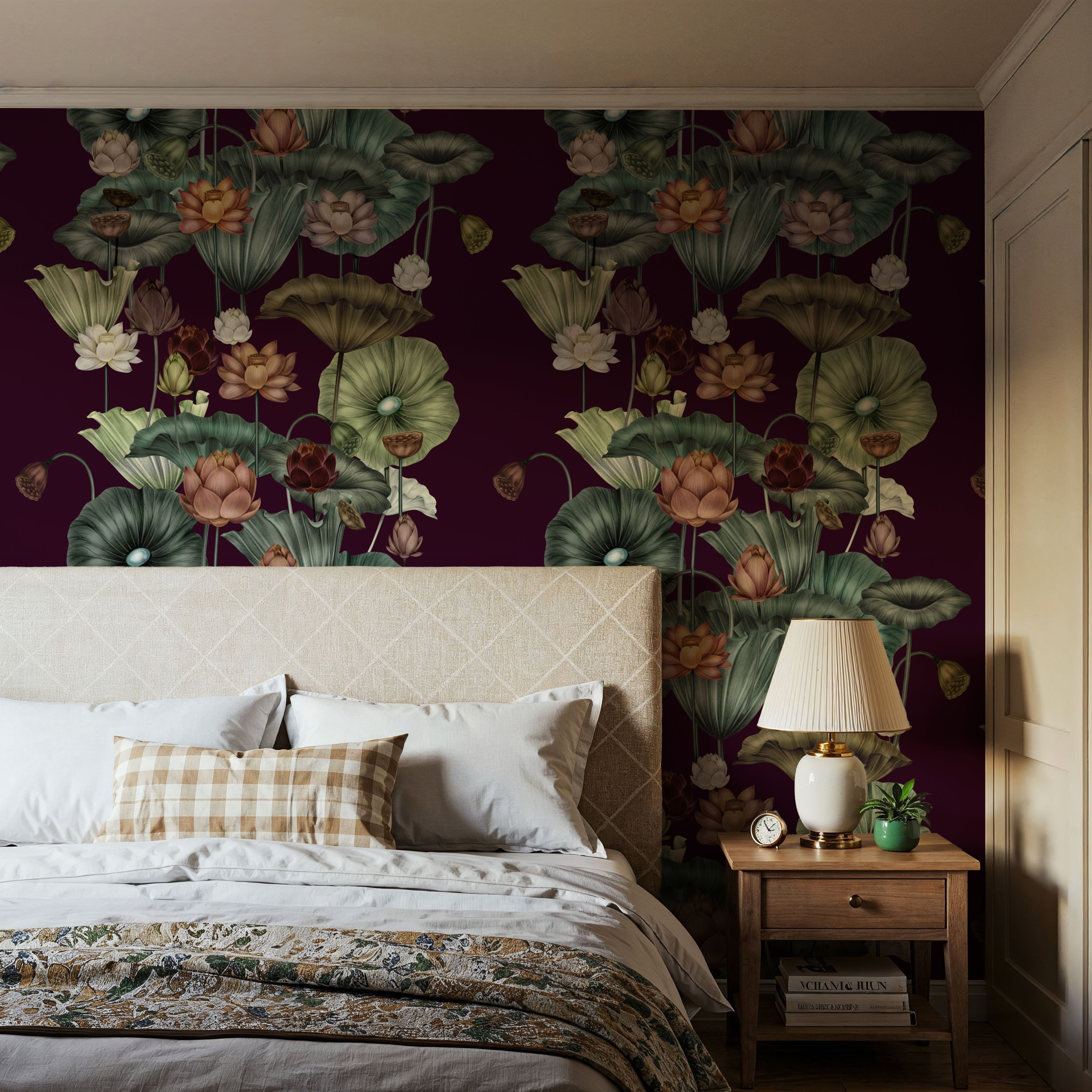 Magical Lotus, Burgundy