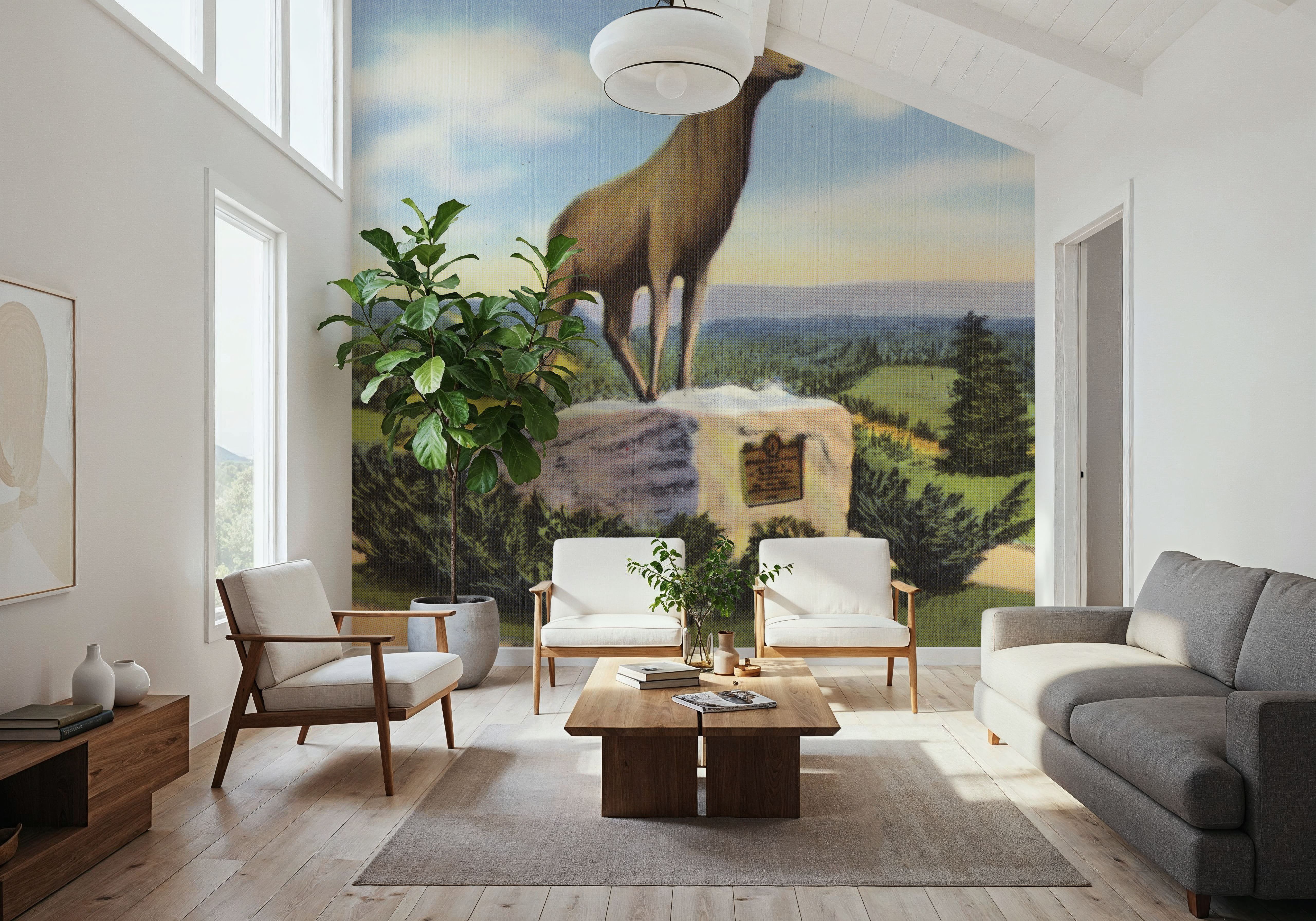 Deerfield - Screenprint Postcard
