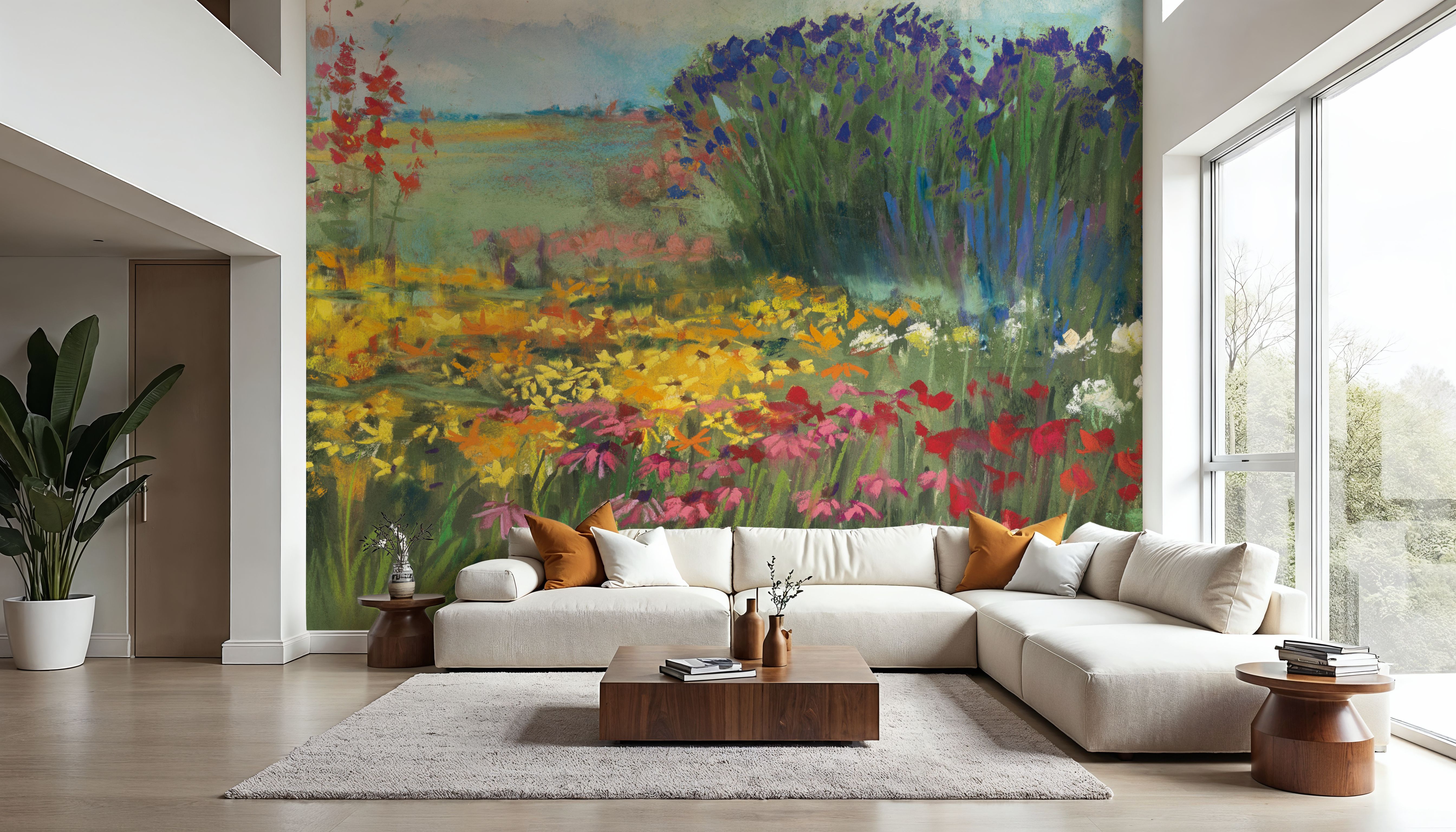 Garden Border, Papier peint