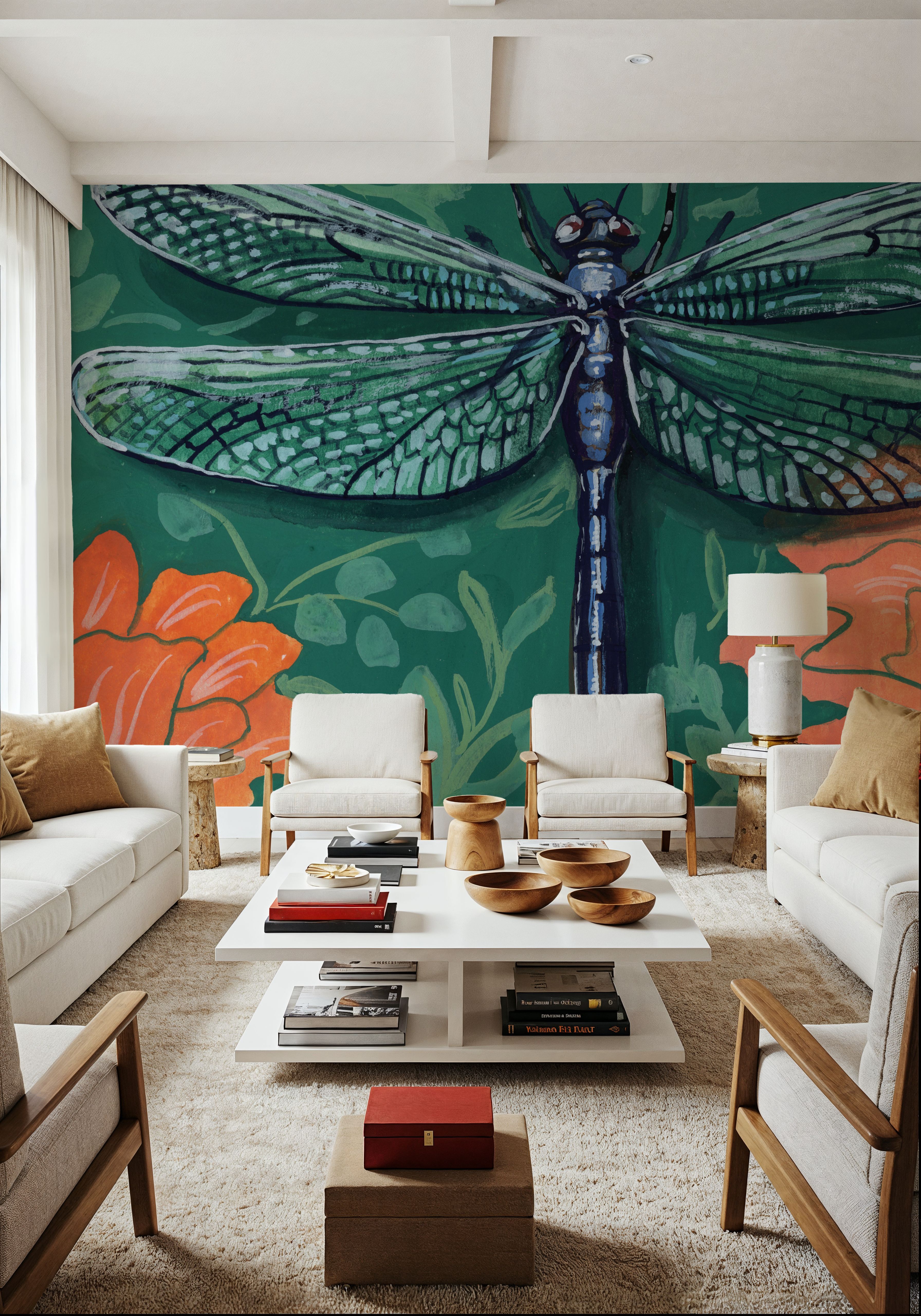 Dragonfly on The Wall