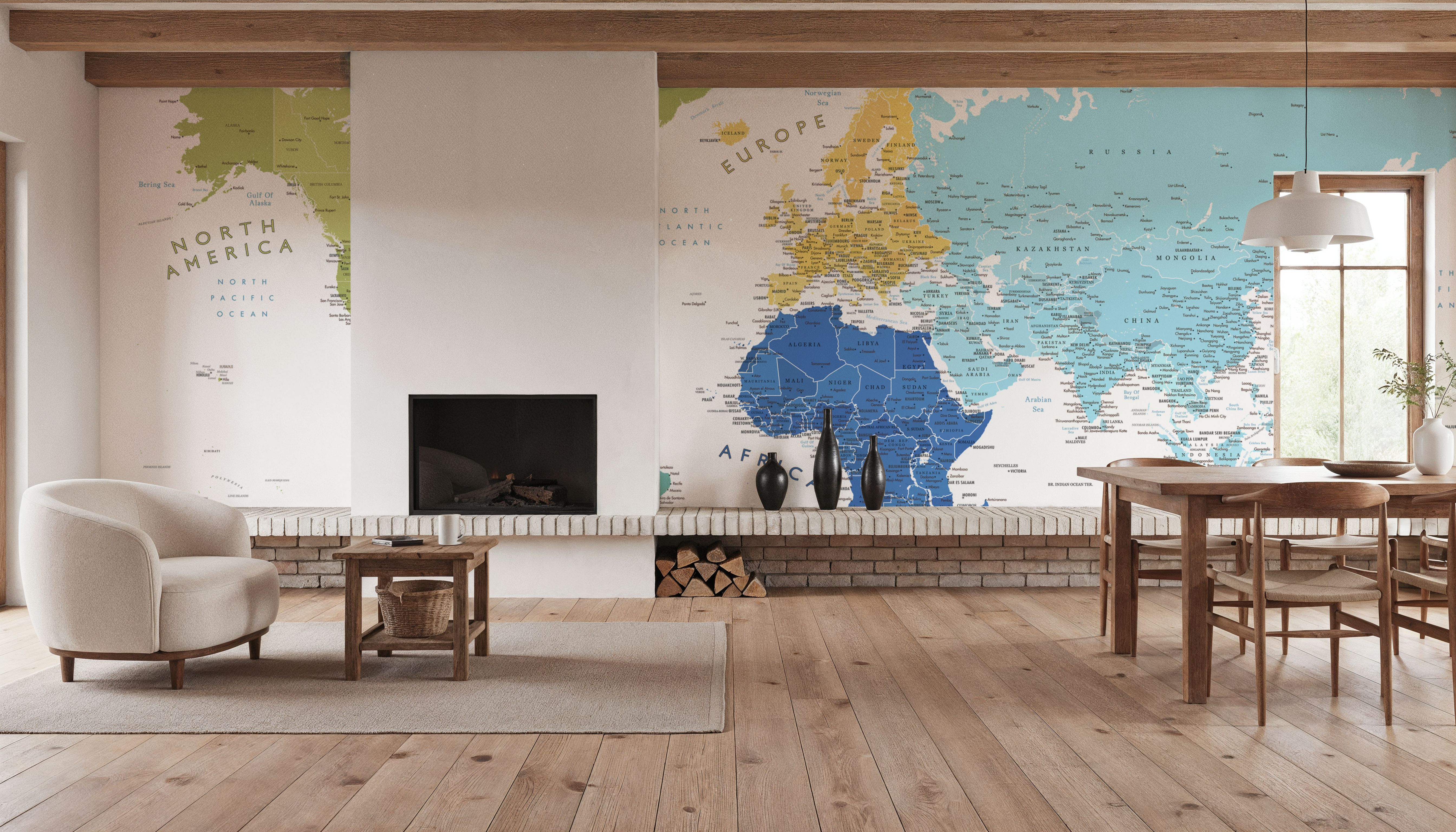 World Map Cities - Elisenda