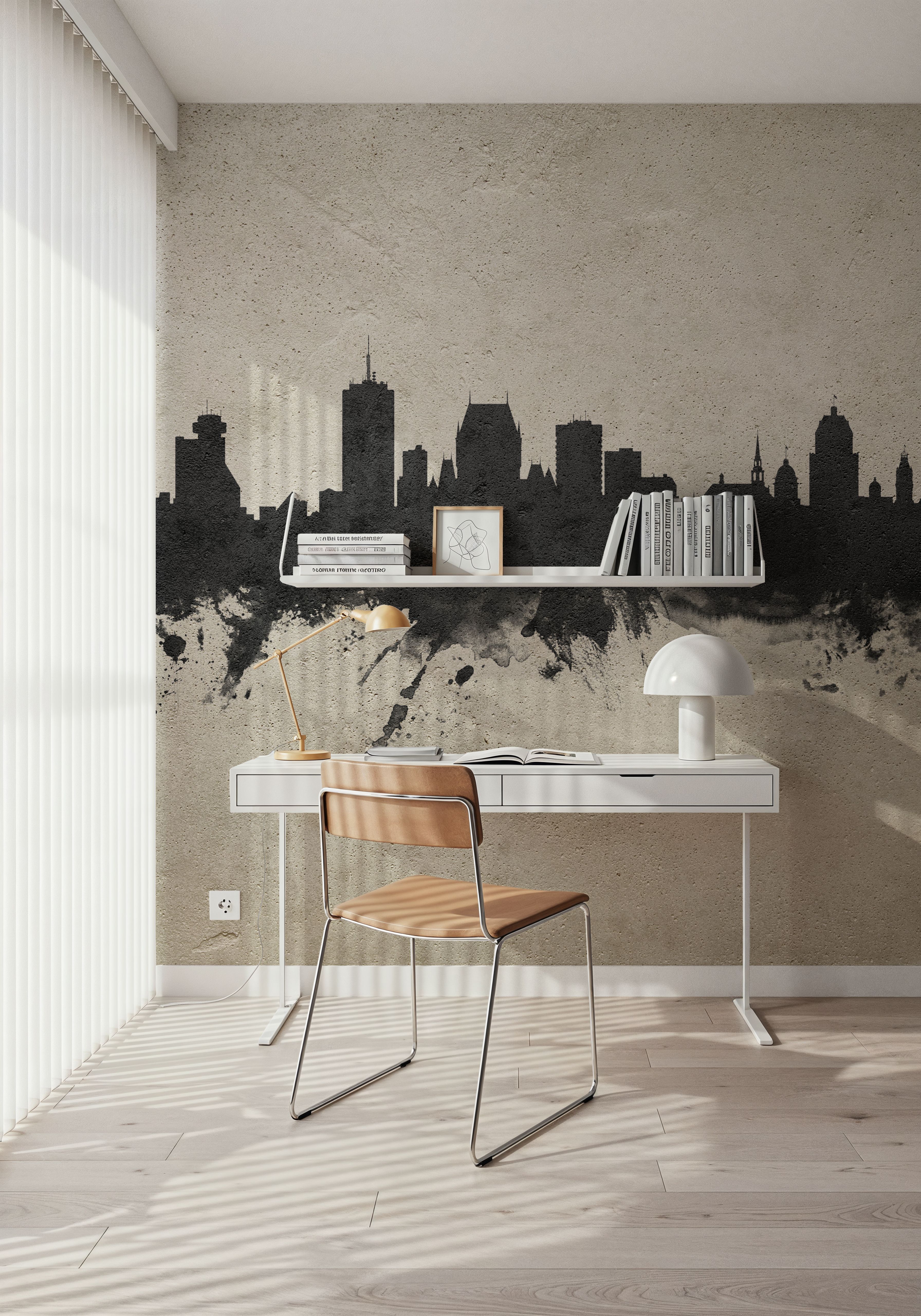 Quebec Canada Skyline Concrete