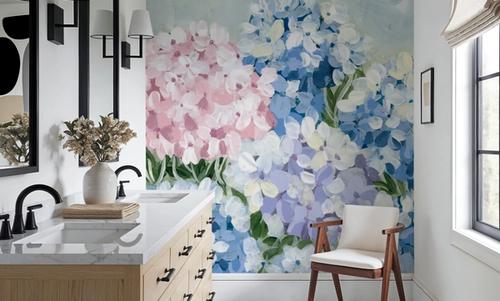 Hydrangea Meadow I Pink
